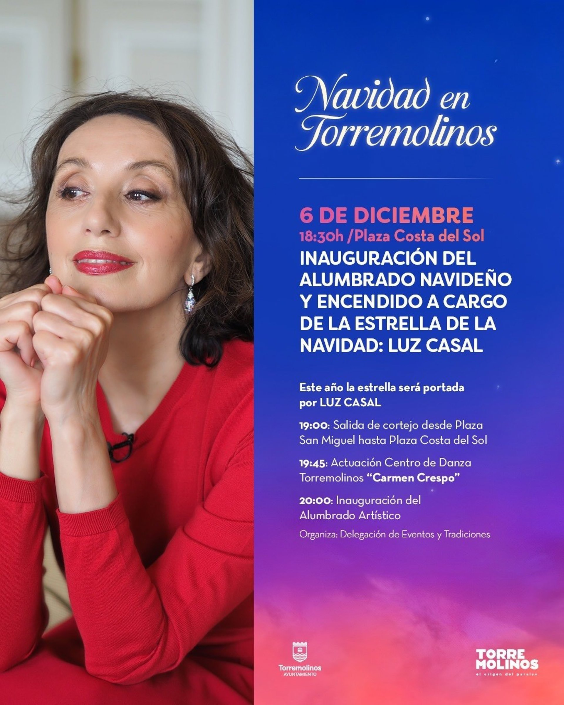 Luz Casal, protagonista de la Navidad en Torremolinos