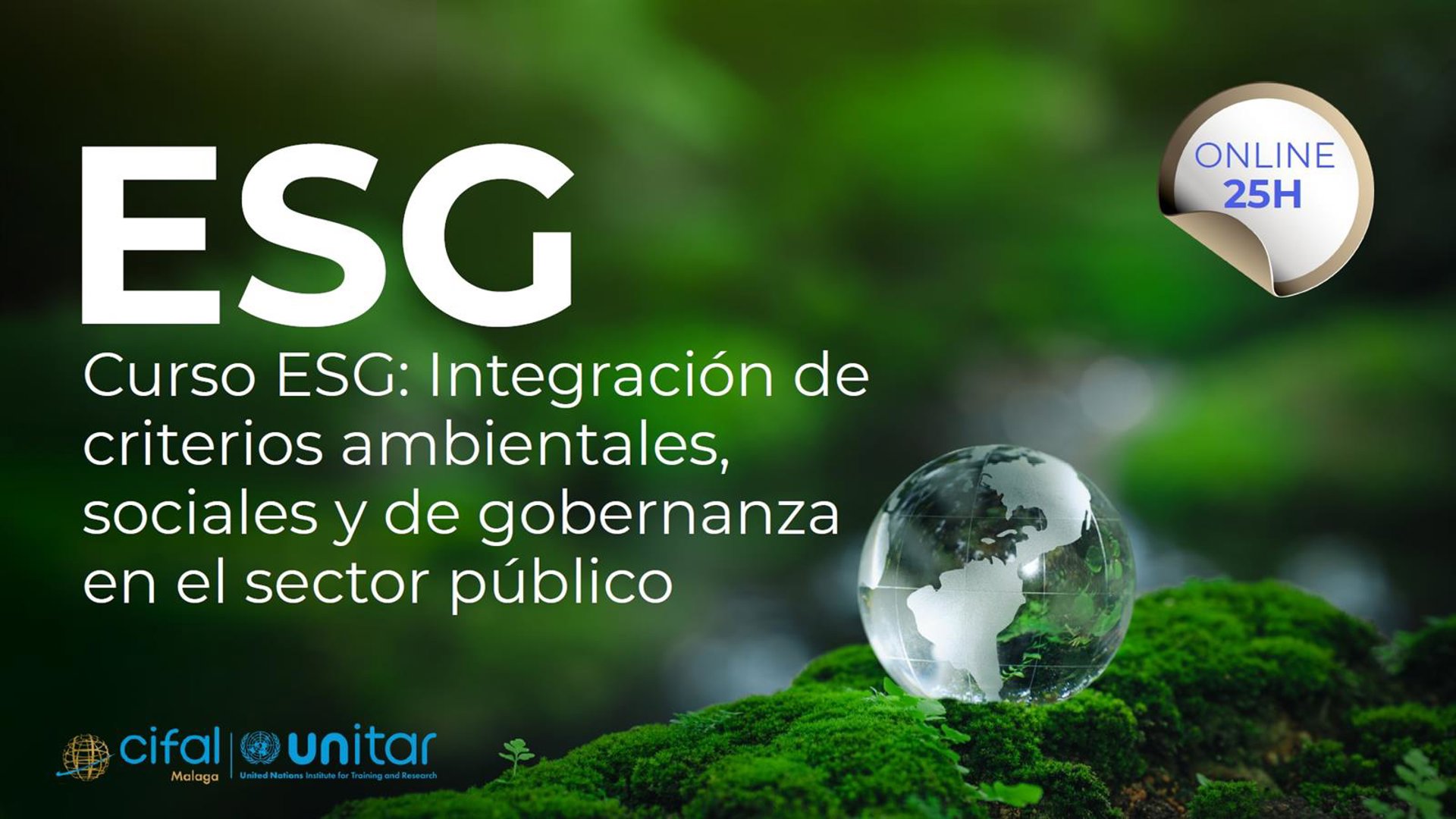 Cifal lanza un curso on line sobre integración de criterios ESG en la toma de decisiones en el sector público