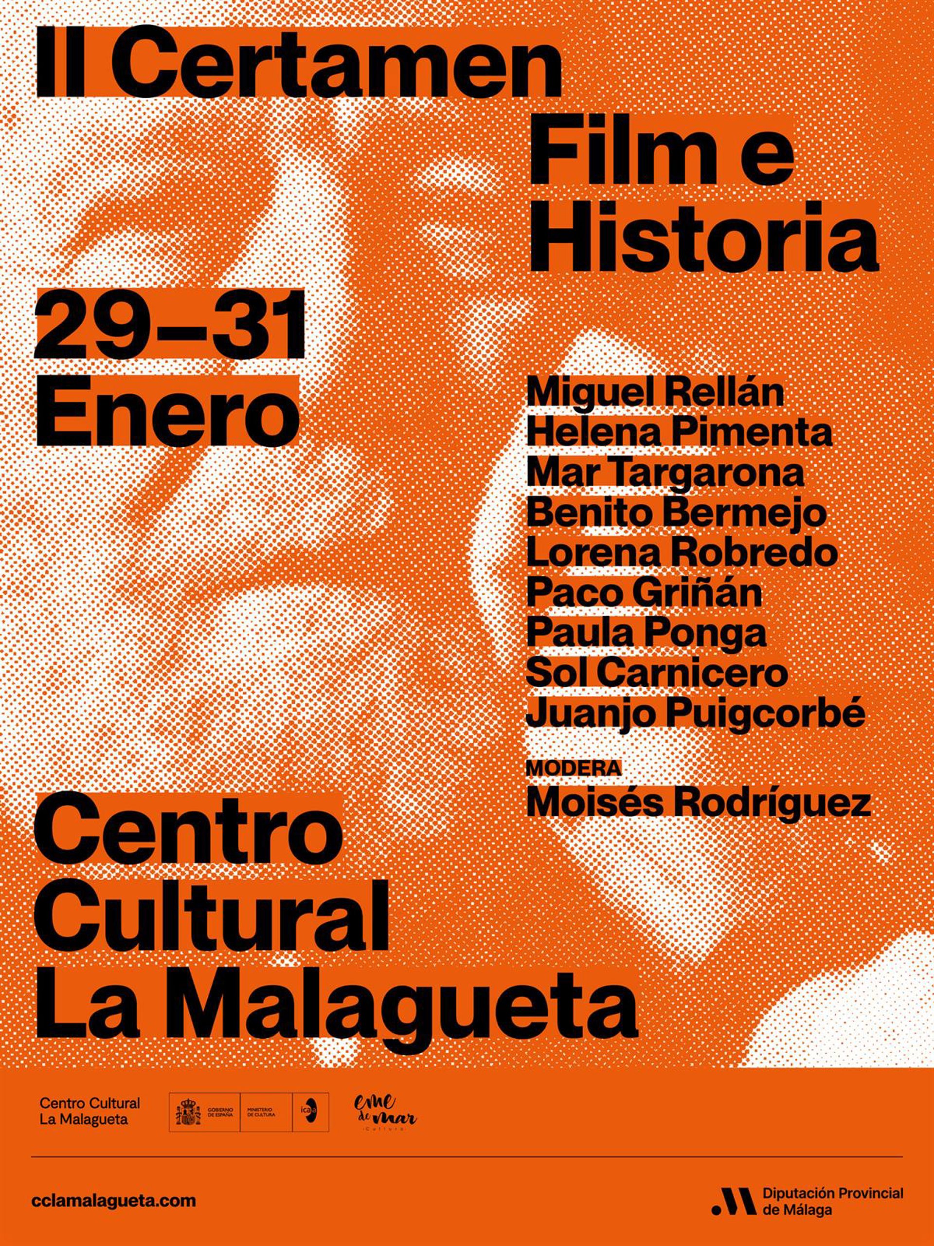 El centro cultural La Malagueta de Diputación acoge el II Certámen Film e Historia la proxima semana