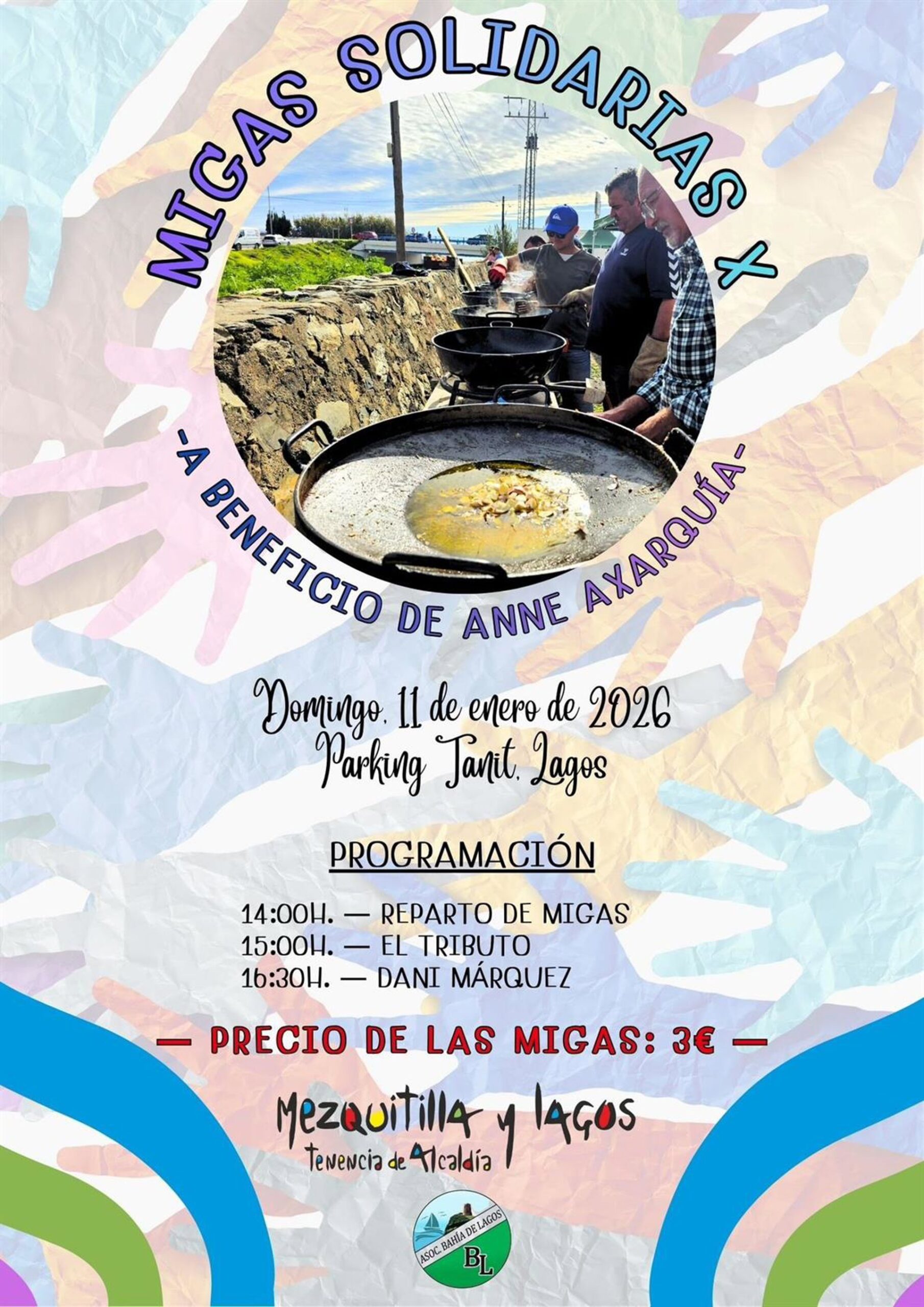 El núcleo de Lagos, en Vélez, acoge este domingo las Migas Solidarias a beneficio de ANNE Axarquía