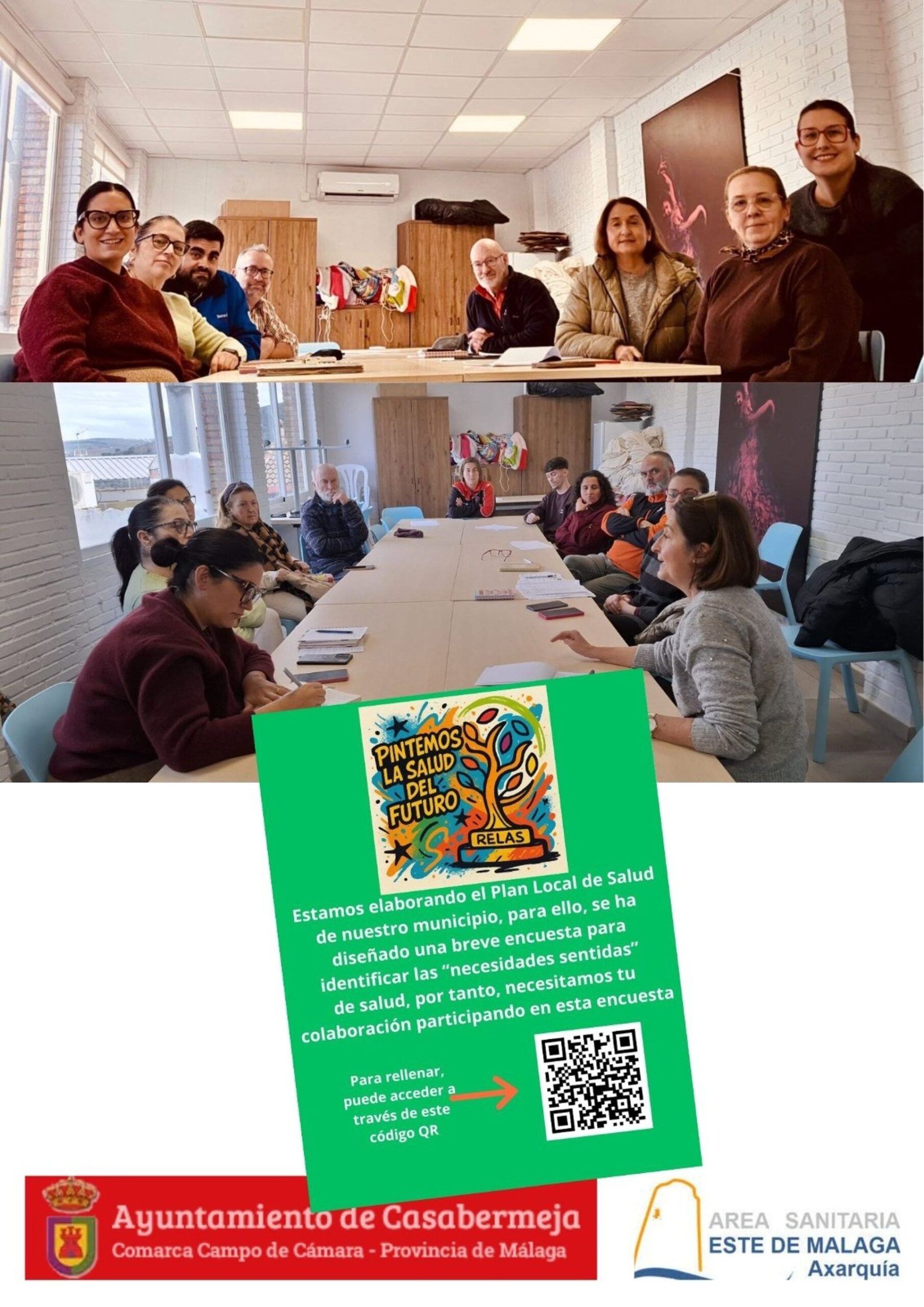 El Área Sanitaria Málaga Este Axarquía participa en elaborar el plan local de salud de Casabermeja