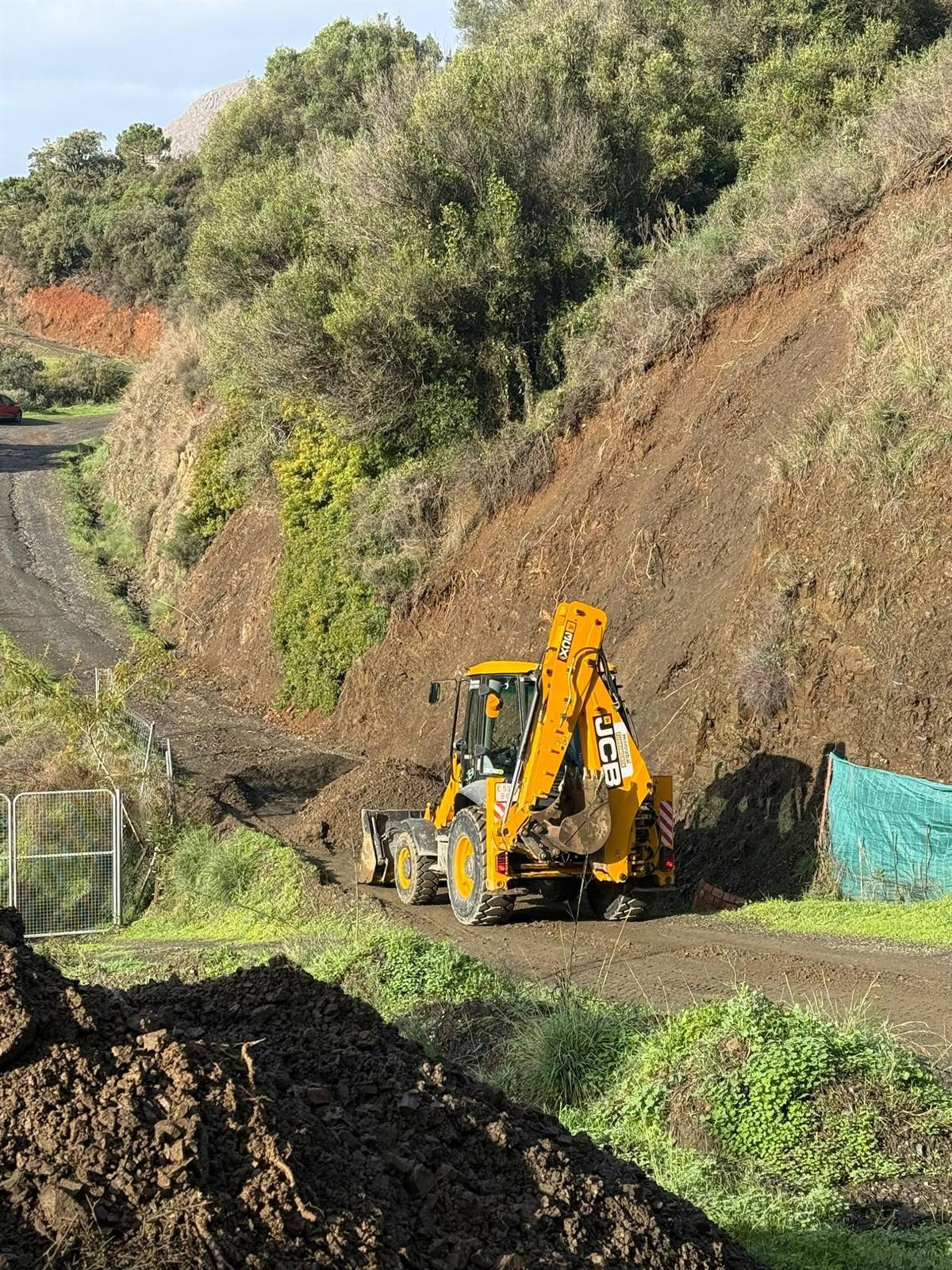 Estepona despliega a las brigadas municipales para limpieza y arreglos de caminos afectados por el temporal