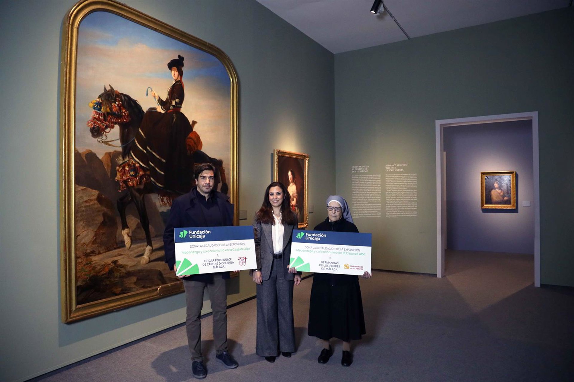 Fundación Unicaja dona recaudación de una de sus exposiciones a Cáritas y Hermanitas de los Pobres