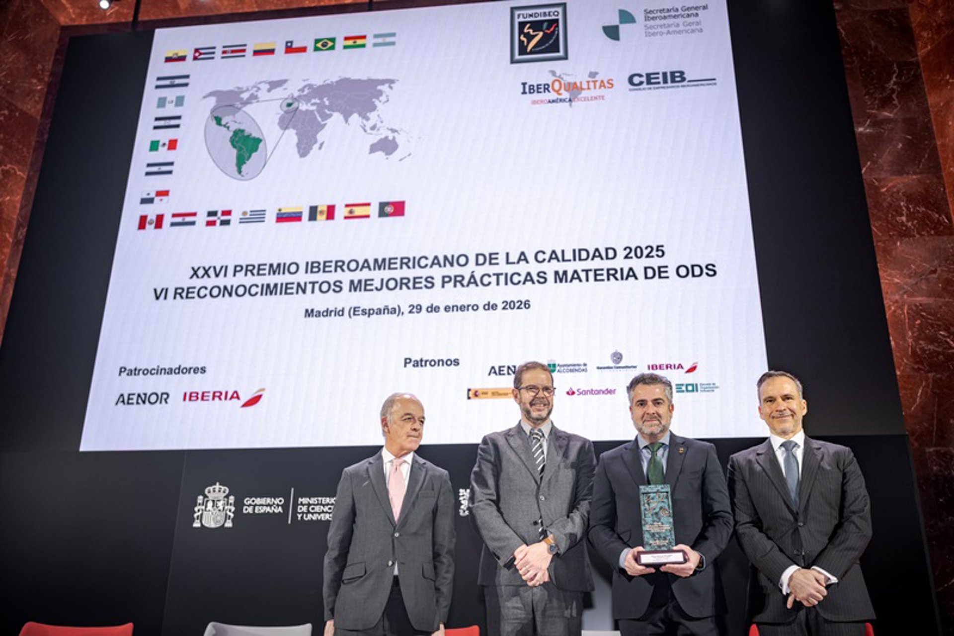 Gestrisam obtiene el reconocimiento 'Trayectoria Excelente' en los XXVI Premios Iberoamericanos de la Calidad