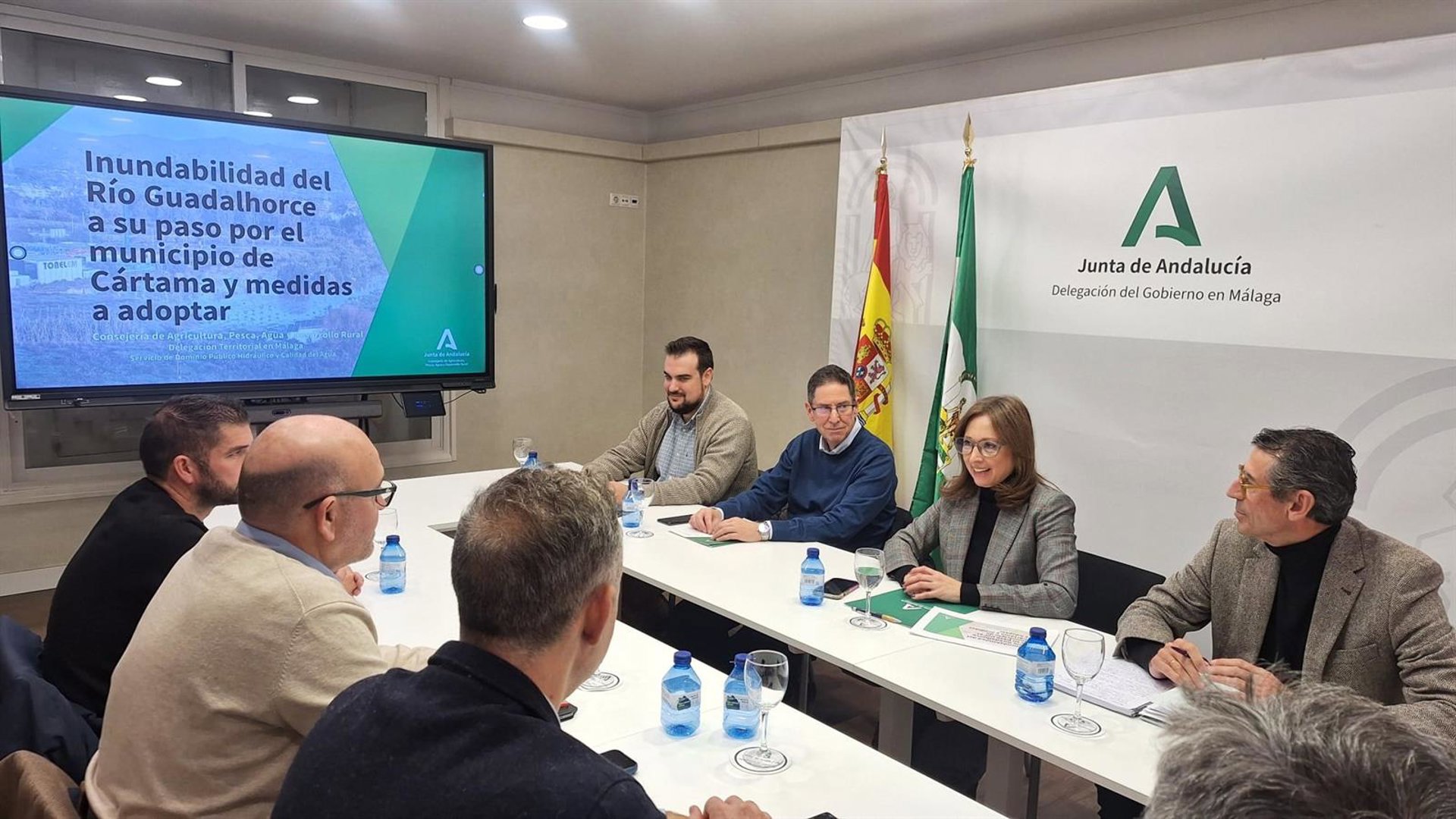 Junta encargará un estudio de caudales para determinar medidas necesarias que reduzcan inundabilidad de Cártama