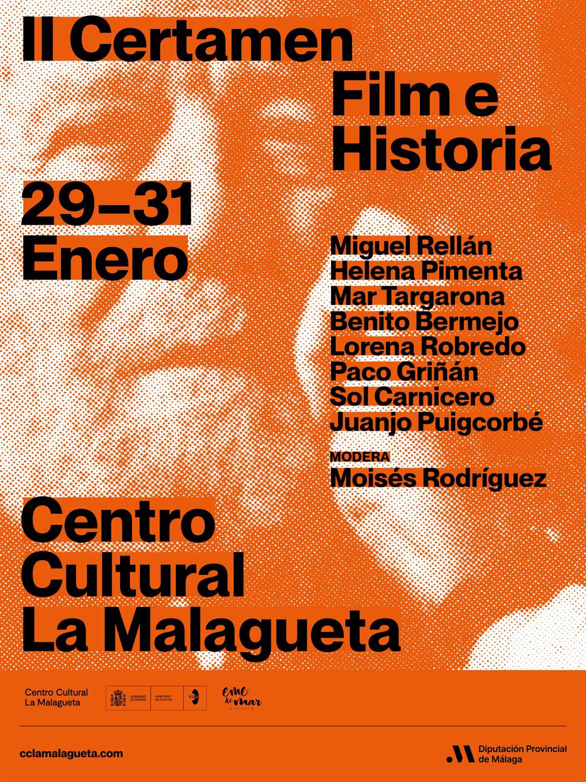 Miguel Rellán, Juanjo Puigcorbé y Helena Pimienta, invitados al II Certamen Film e Historia de La Malagueta