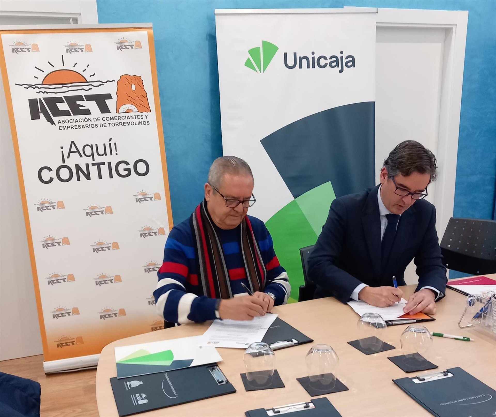 Unicaja y ACET refuerzan su colaboración en apoyo al tejido comercial y empresarial de Torremolinos