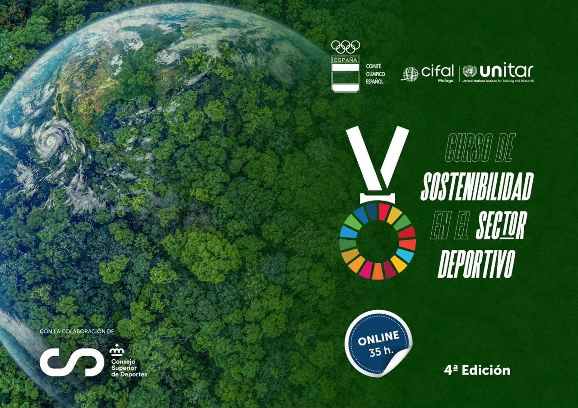 COE y Cifal Málagan lanzan la cuarta edición del curso sobre sostenibilidad en el sector deportivo
