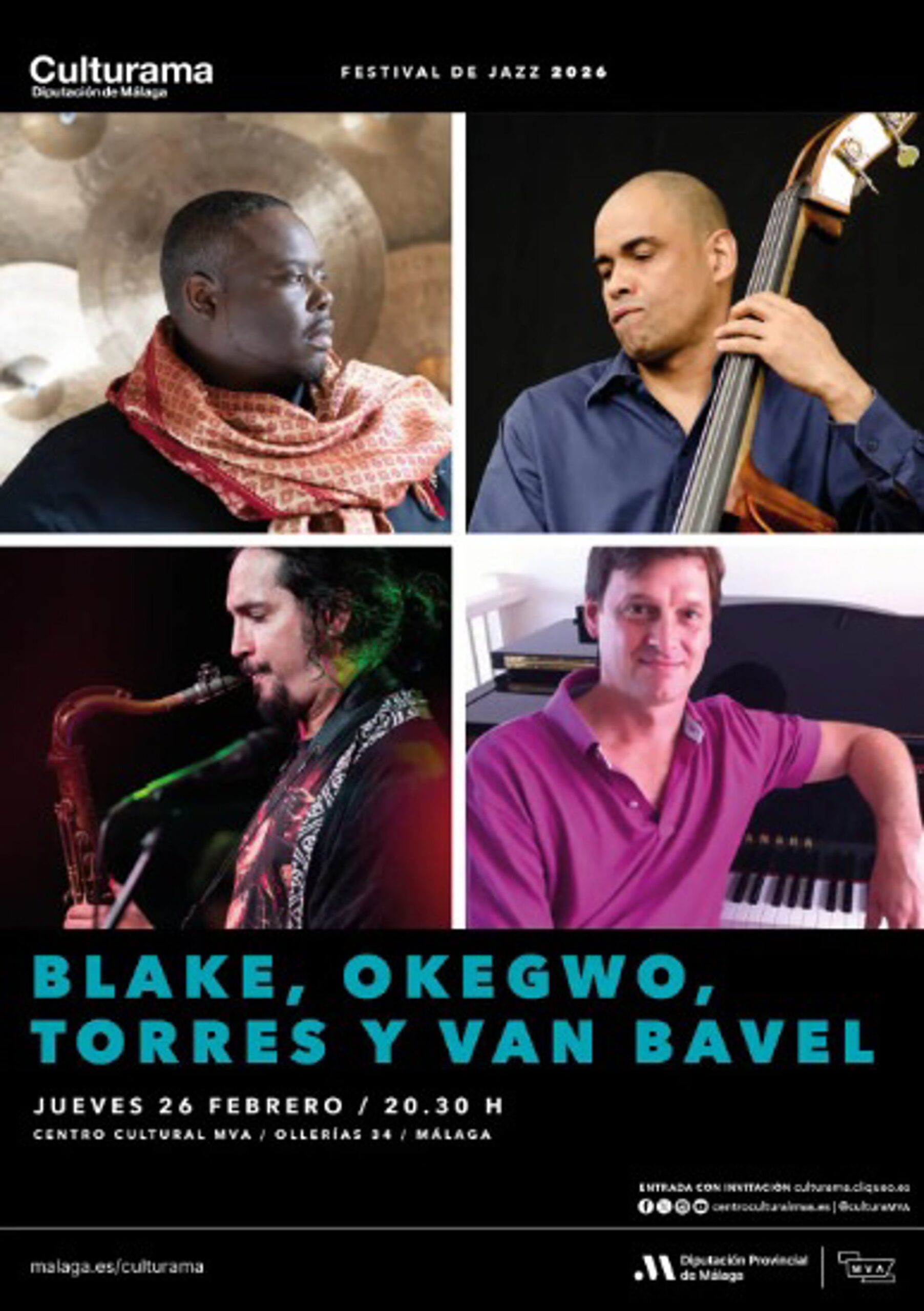 Cinco conciertos de jazz protagonizan la "variada" agenda cultural de la próxima semana de la Diputación