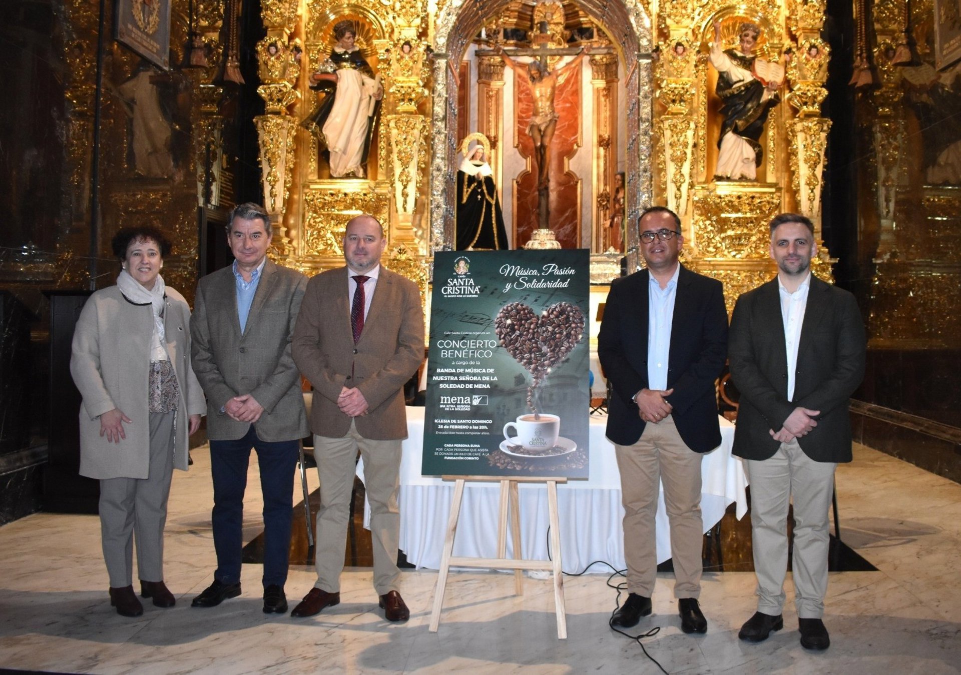 Concierto el 28 de febrero de la banda Nuestra Señora de la Soledad de Mena a favor de la Fundación Corinto