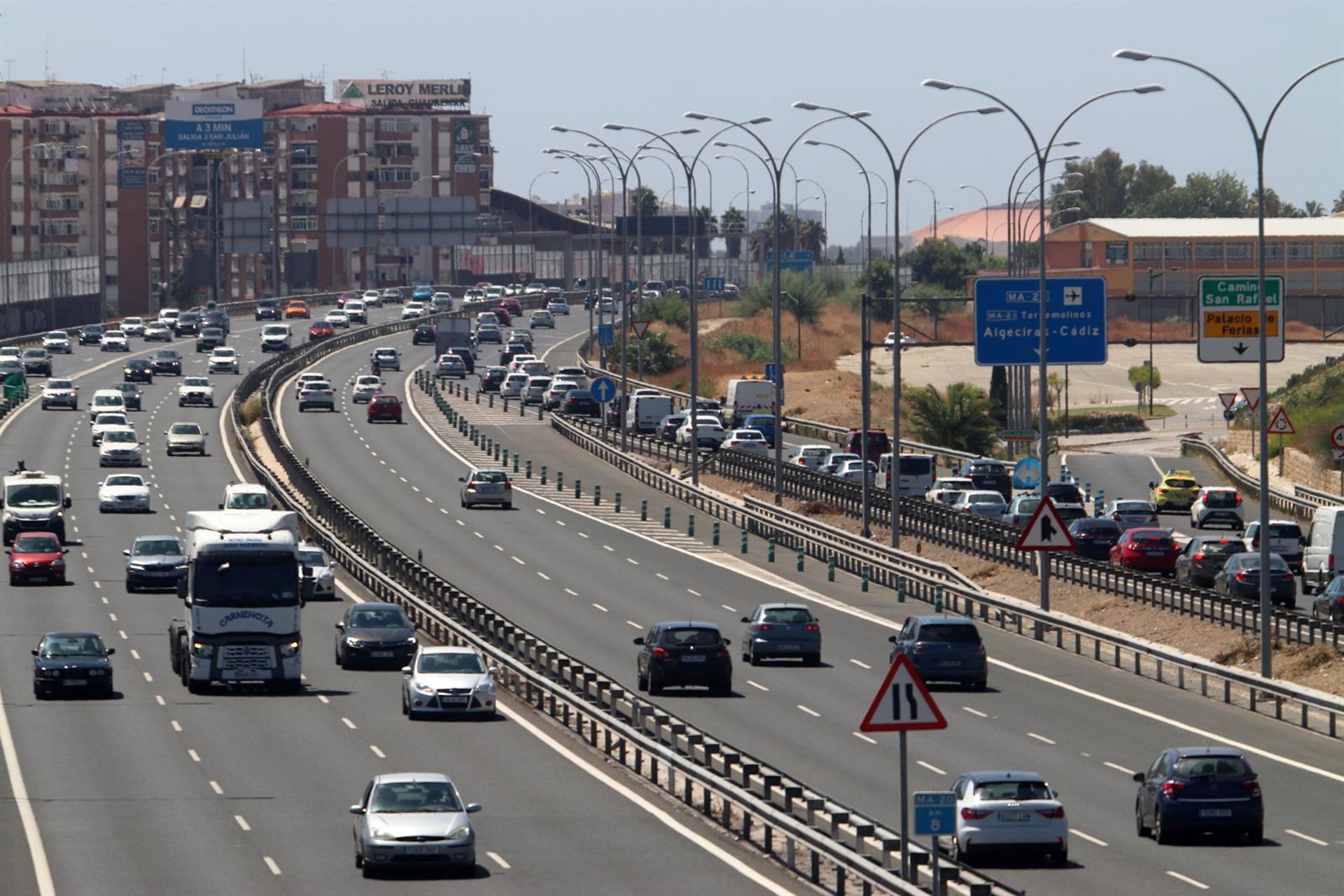 Descienden en un 57% los desplazamientos cortos por carretera en la provincia debido al temporal