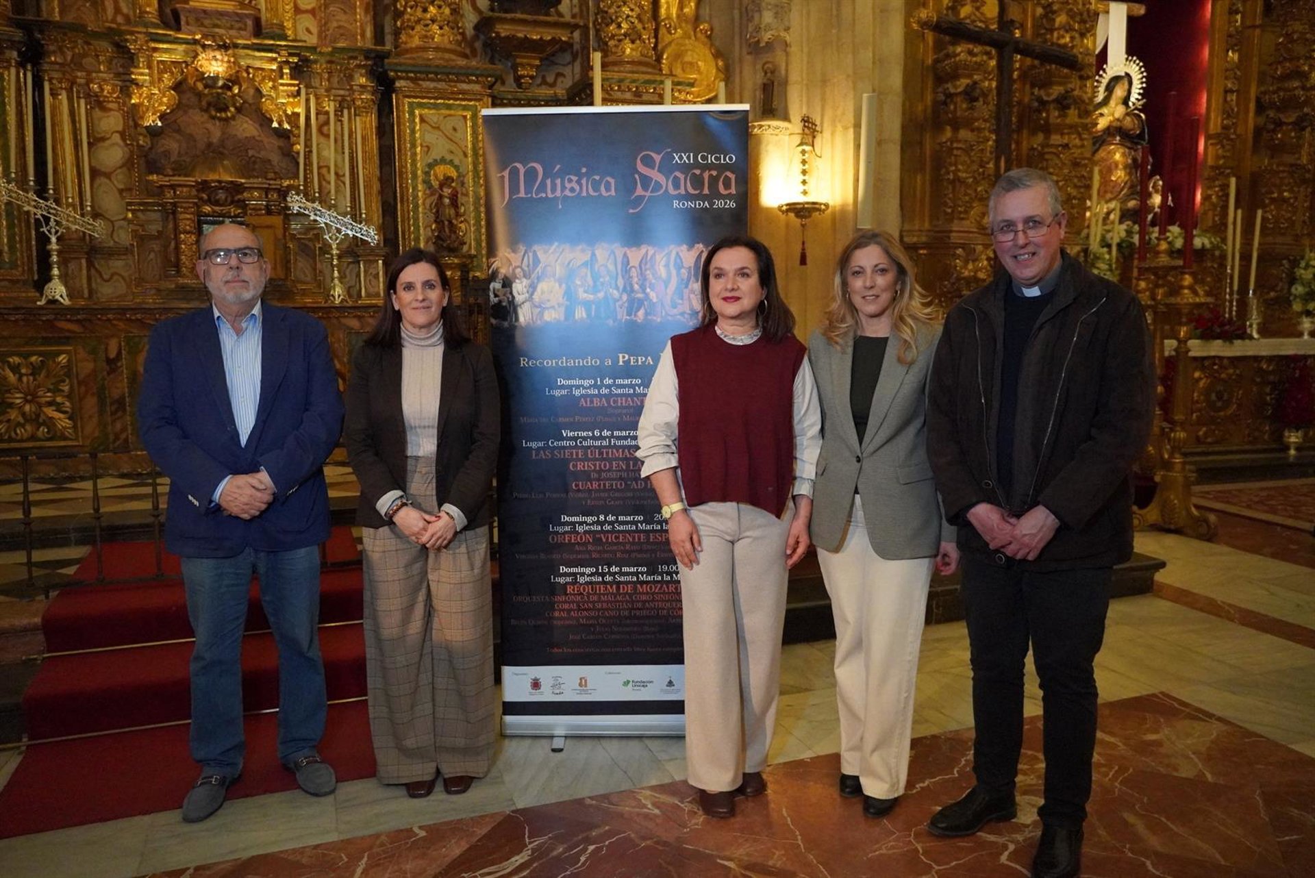 Diputación colabora en el Ciclo de Música Sacra de Ronda, que incluye un programa de cuatro conciertos