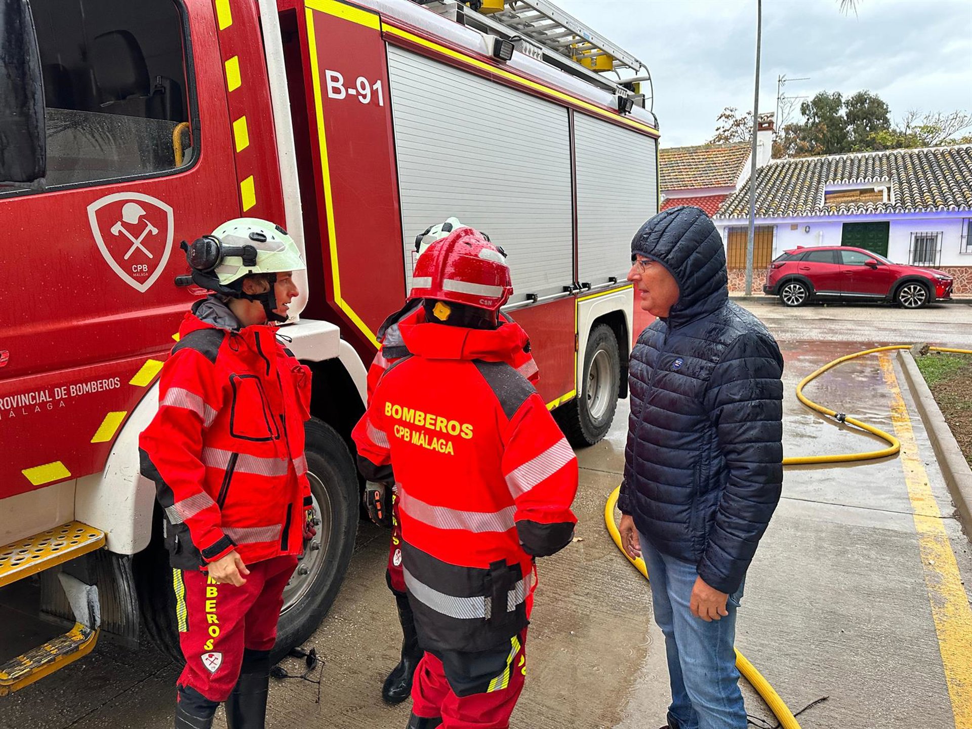 Dotaciones del Consorcio de Bomberos, preparadas para afrontar incidencias por viento y lluvia