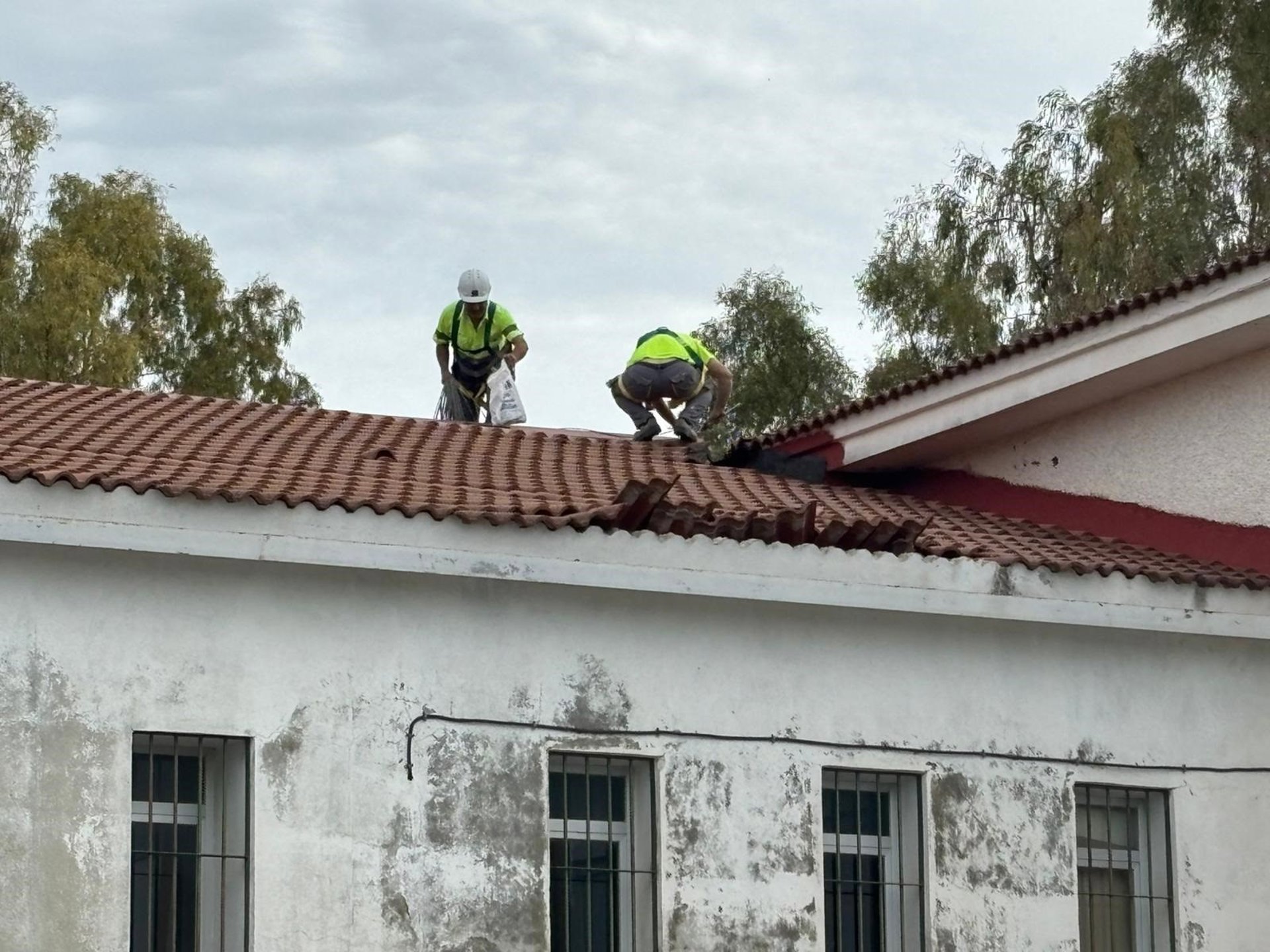 Junta acomete obras de urgencia en el IES Pérez de Guzmán de Ronda para reparar daños del temporal