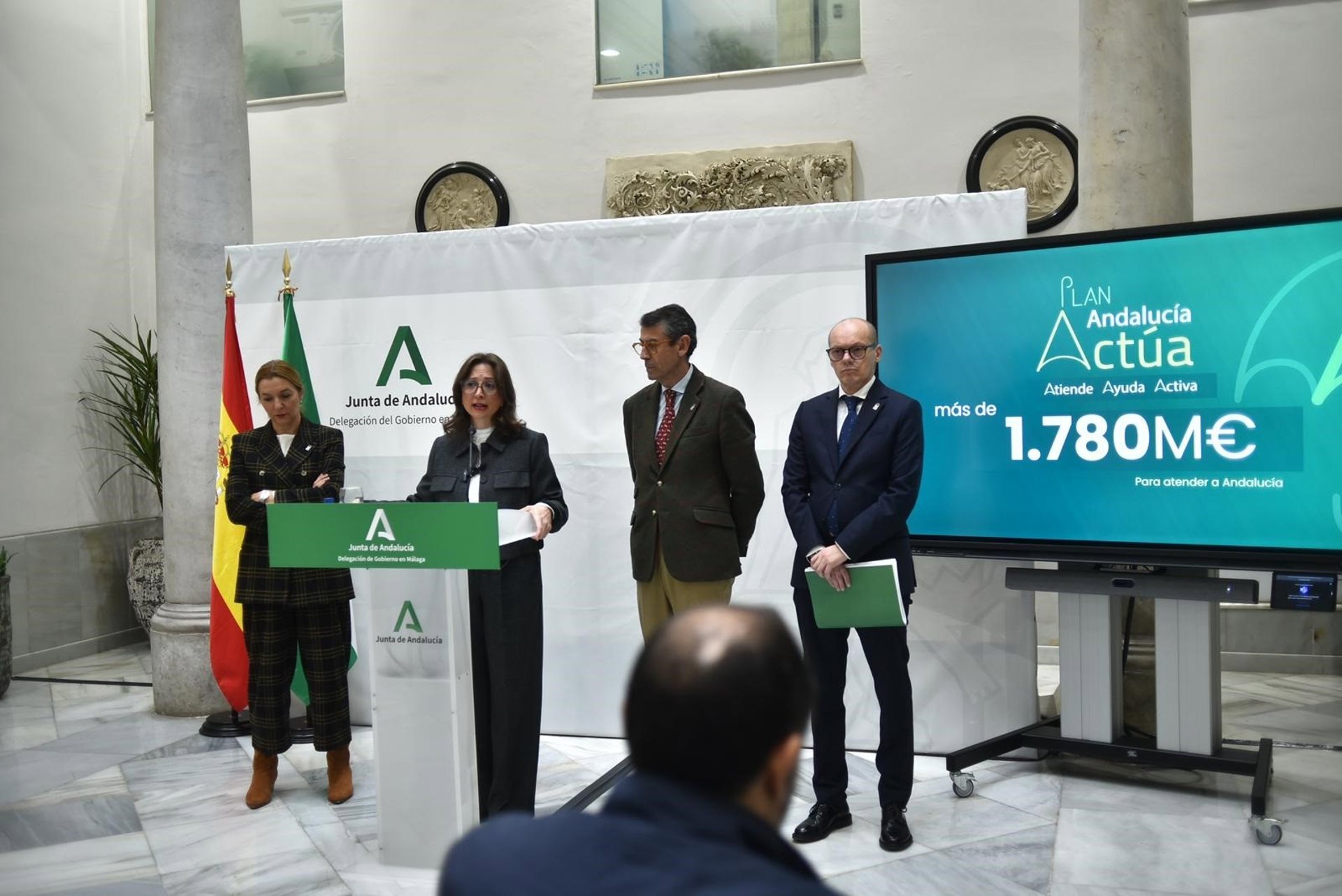 La Junta estima que Málaga recibirá más de 255 millones para la recuperación tras borrascas