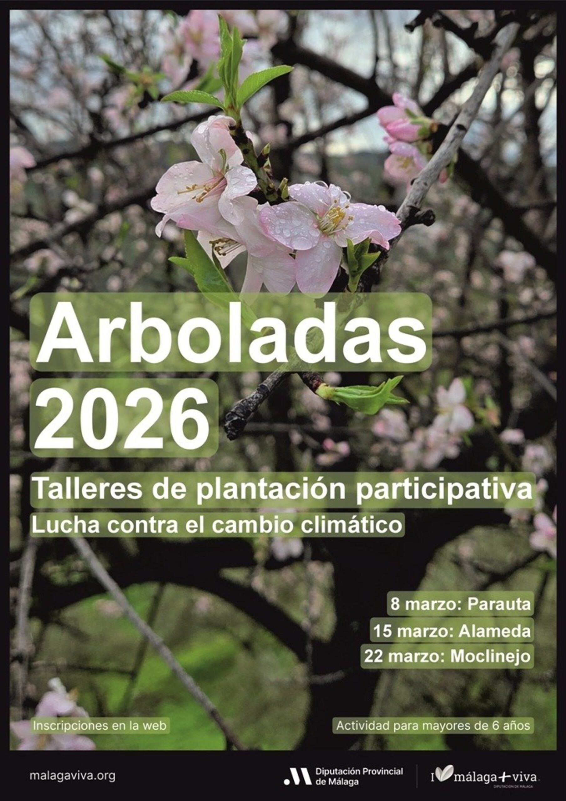 Las arboladas de invierno visitarán Parauta, Alameda y Moclinejo en el mes de marzo