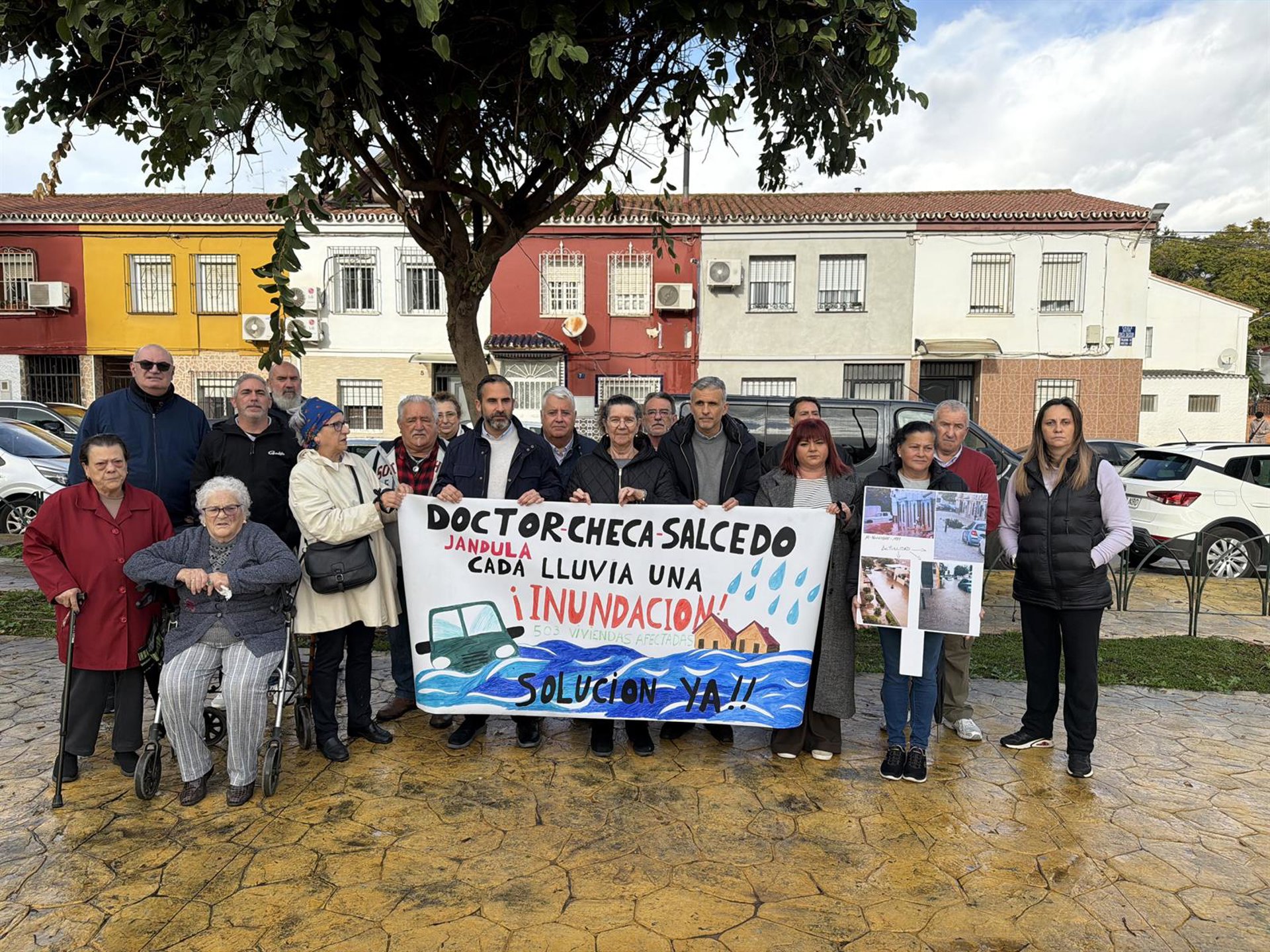 PSOE exige obras "urgentes" de saneamiento para acabar con "inundaciones en las 503 viviendas de La Palmilla"