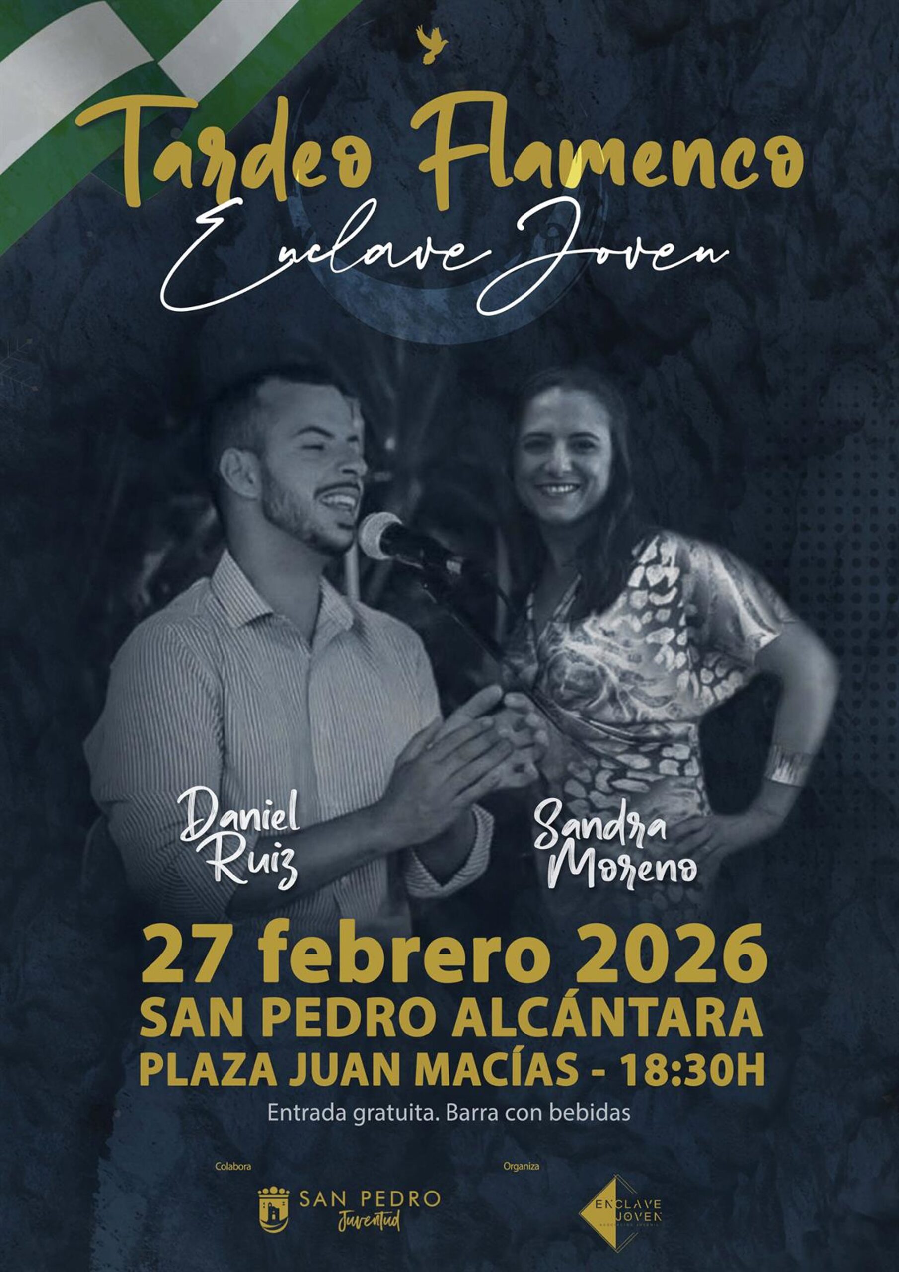 San Pedro Alcántara celebra un tardeo flamenco el día 27 con los artistas locales Daniel Ruiz y Sandra Moreno