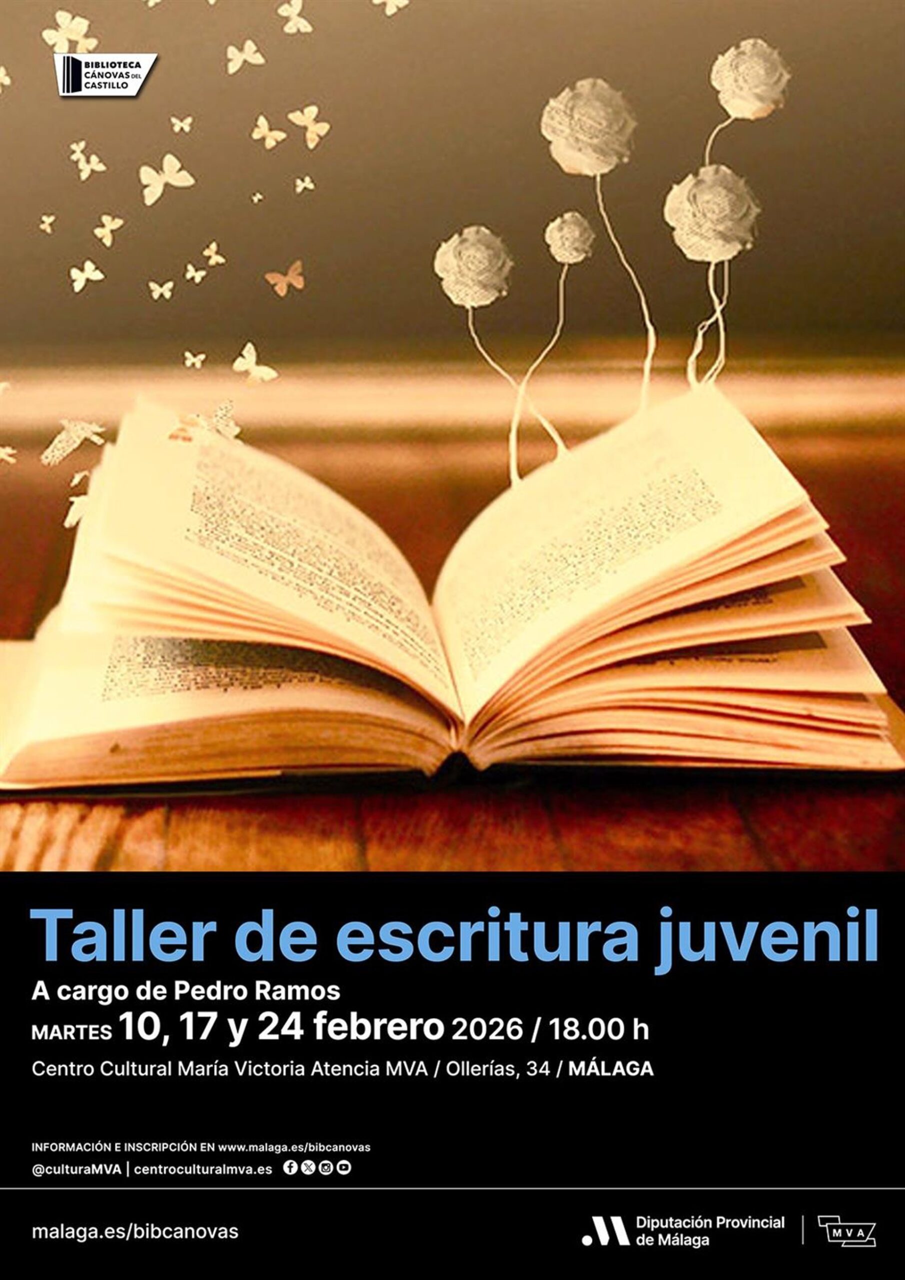 Talleres, teatro y documentales, entre la programación cultural semanal de la Diputación de Málaga