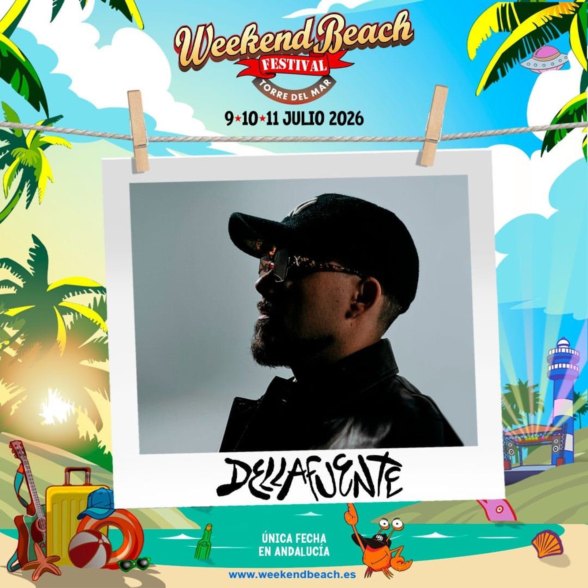 Dellafuente se suma a los principales artistas del Weekend Beach Festival que completa su cartel de 2026