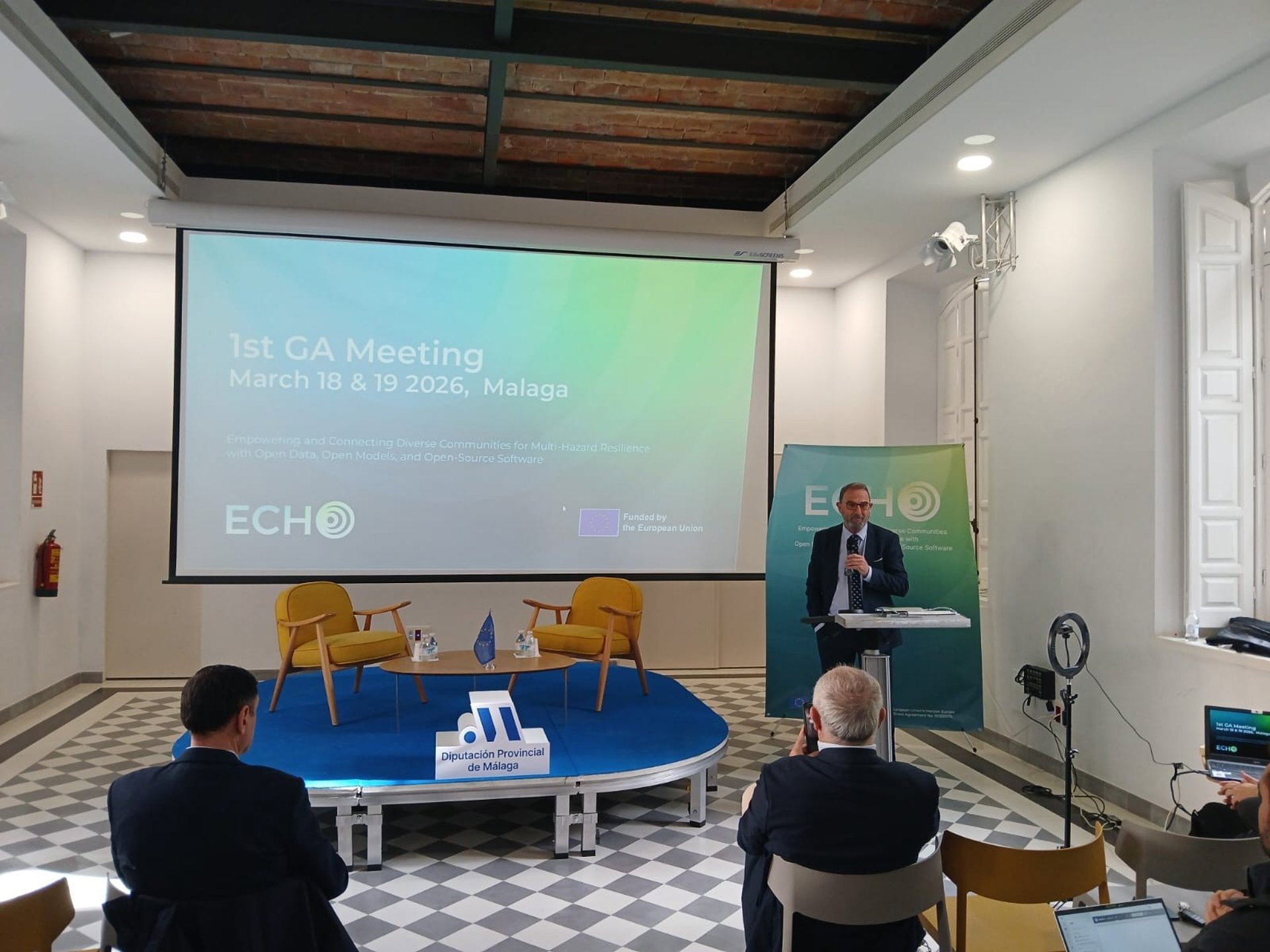 El 061 participa en el proyecto ECHO para mejorar las infraestructuras ante posibles catástrofes naturales