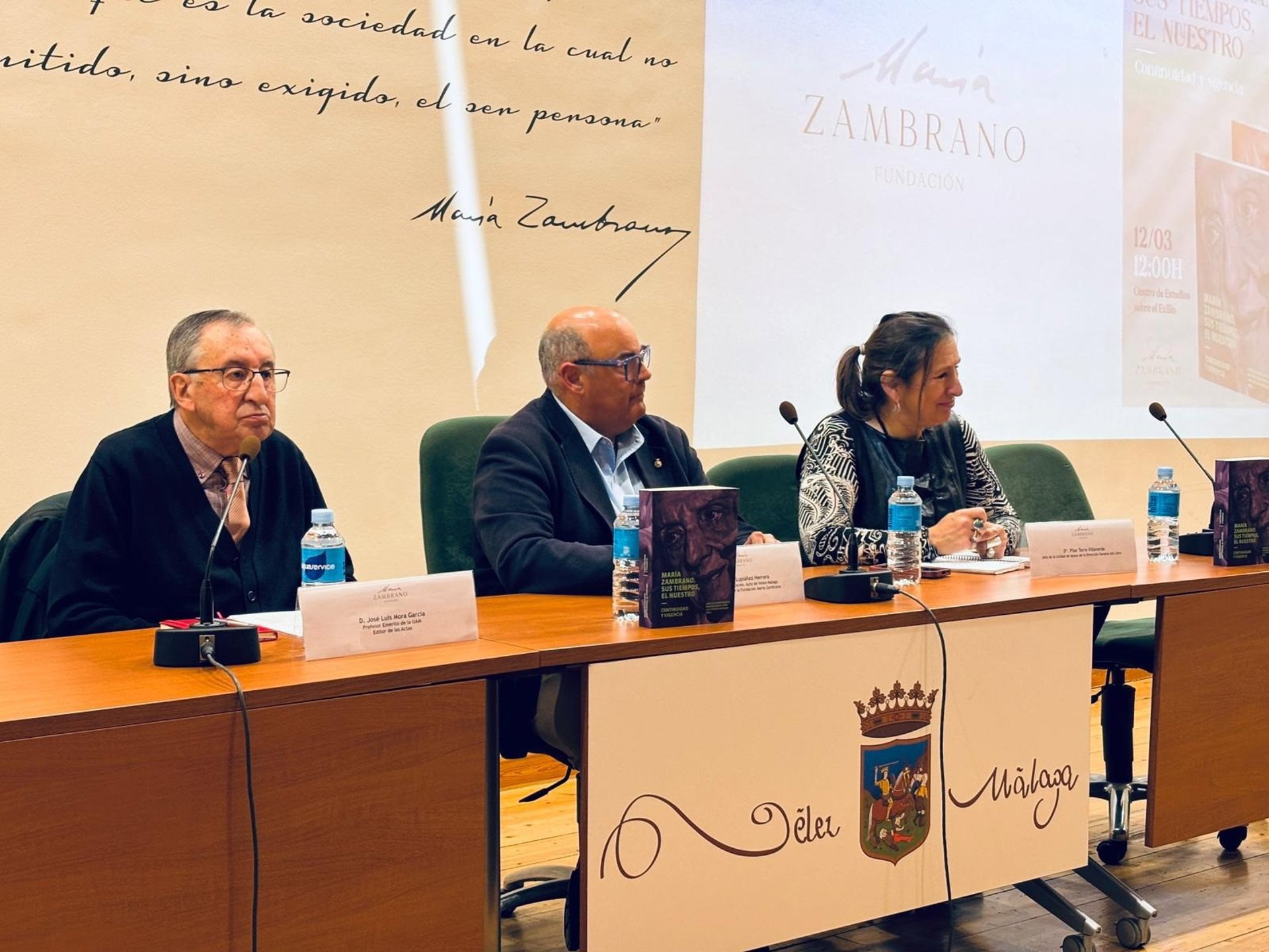 La Fundación María Zambrano presenta las actas del VII Congreso Internacional dedicado a la pensadora