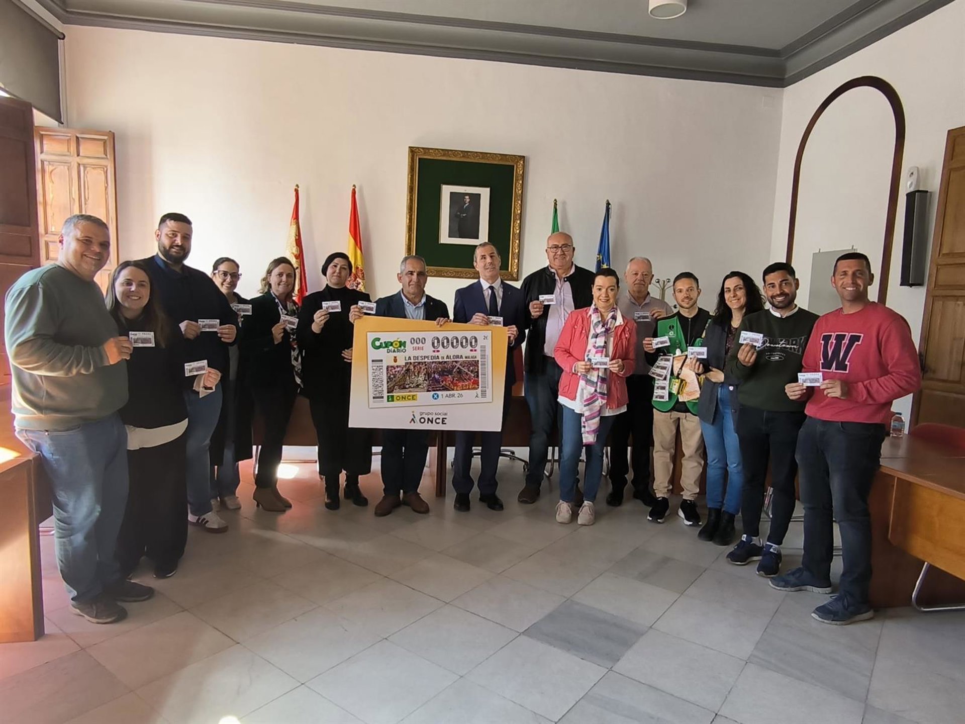 La ONCE dedica cinco millones de cupones a la celebración de 'La Despedía' de Álora