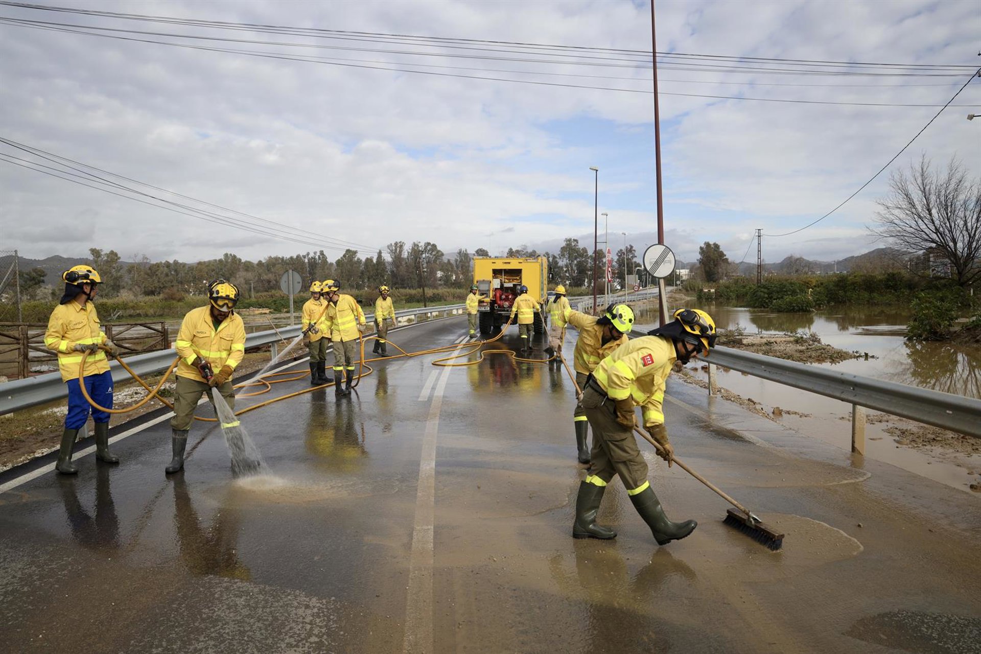 La reparación de carreteras de la provincia afectadas por la borrasca Francis, al 35% de ejecución