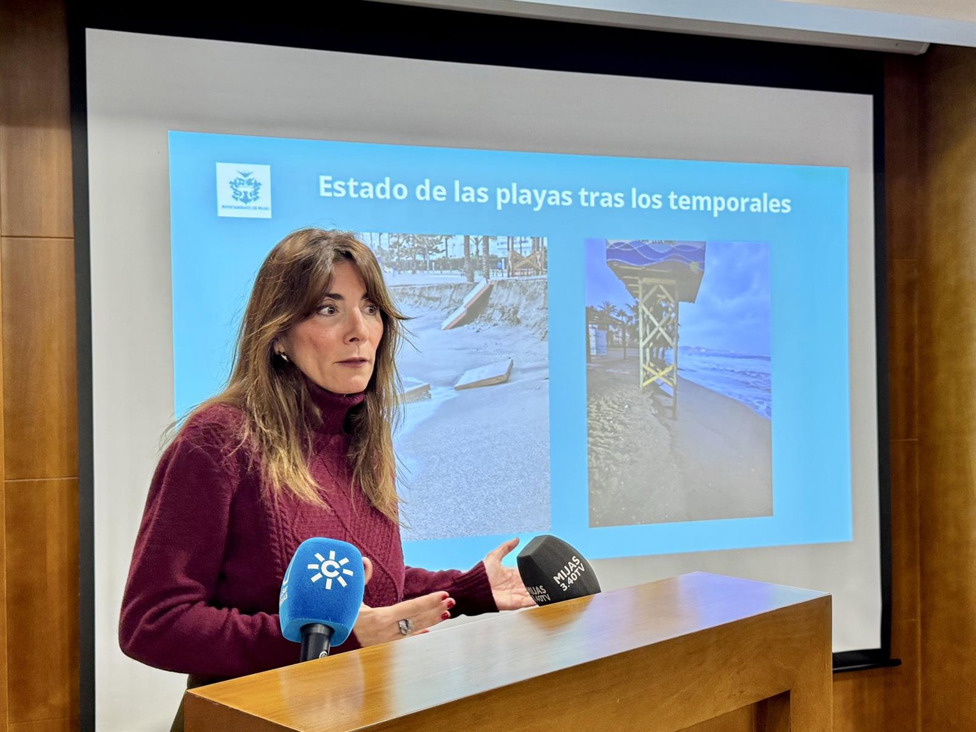 Mijas ejecutará en las playas afectadas por temporales un plan urgente de aporte de arena antes de Semana Santa