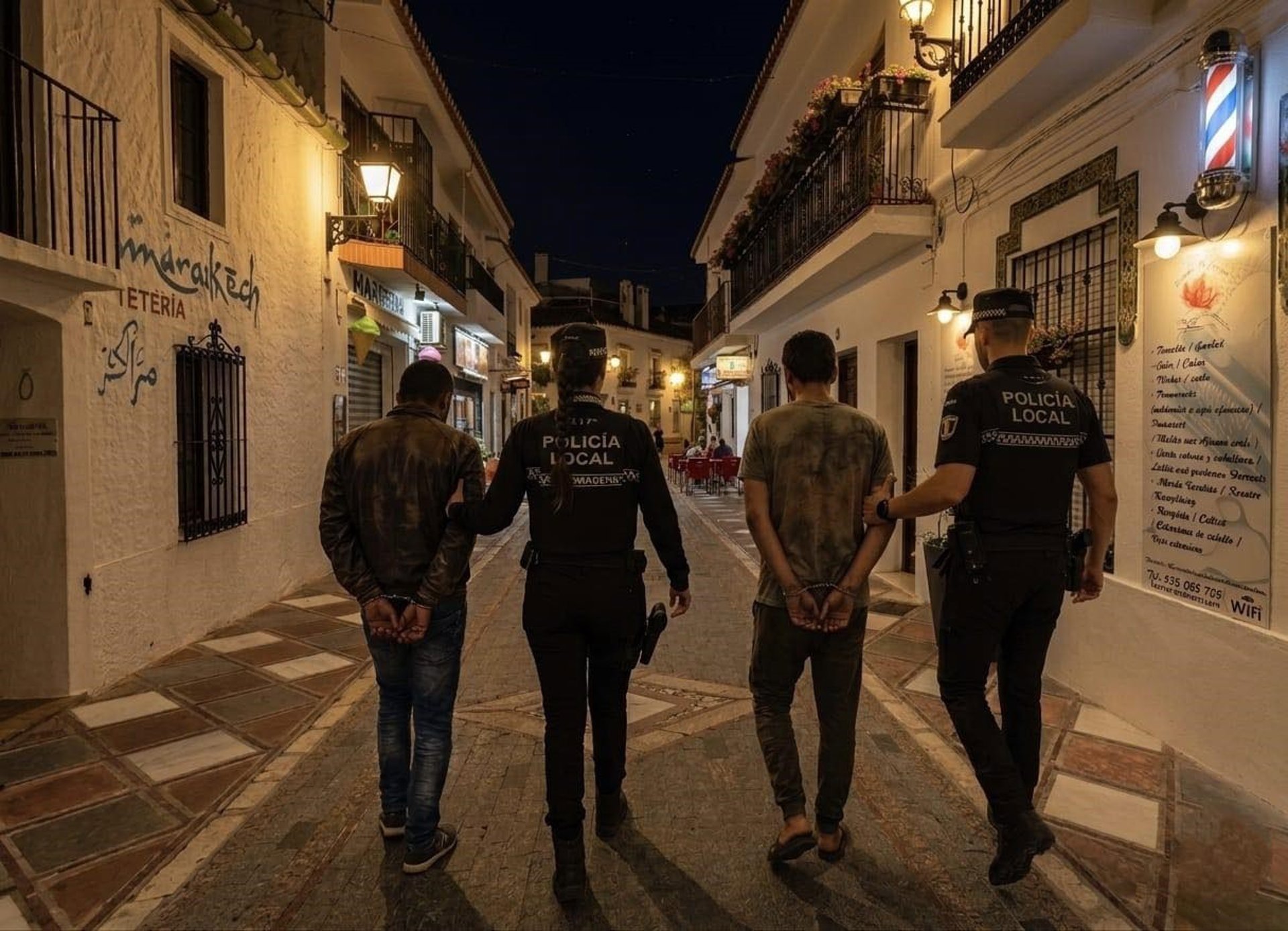 Detenidos los dos presuntos autores de una oleada de robos en comercios y casas de Benalmádena Pueblo