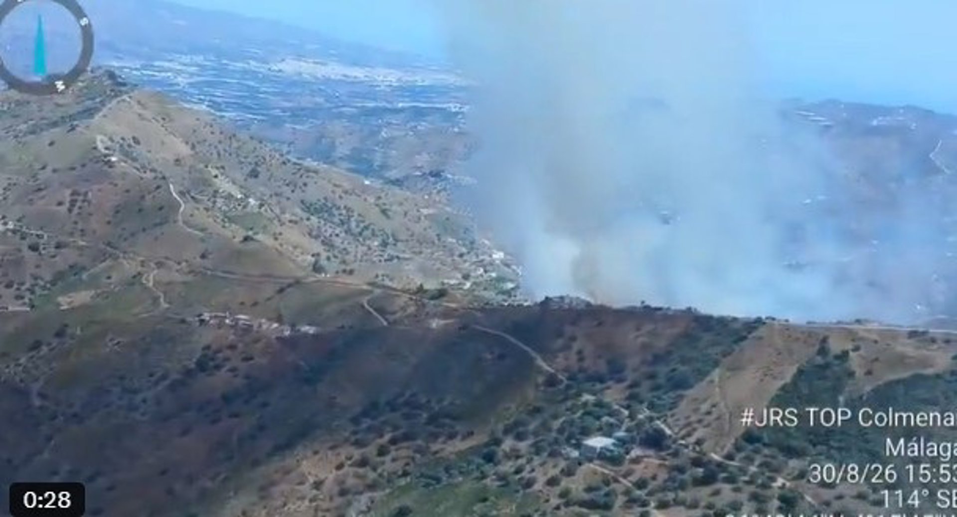 Controlado el incendio forestal declarado este domingo en un paraje de El Borge