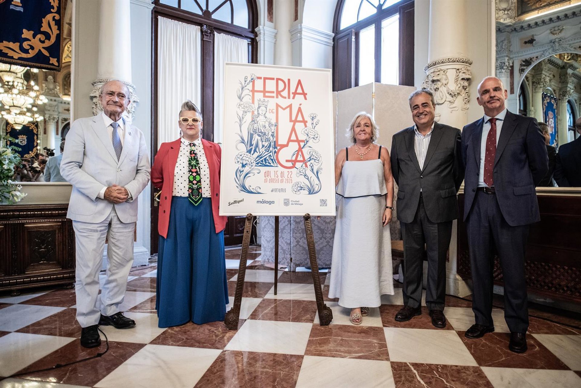 El Ayuntamiento presenta el cartel de la Feria de Málaga 2026: 'Flores para la Victoria', de Patricia Castro