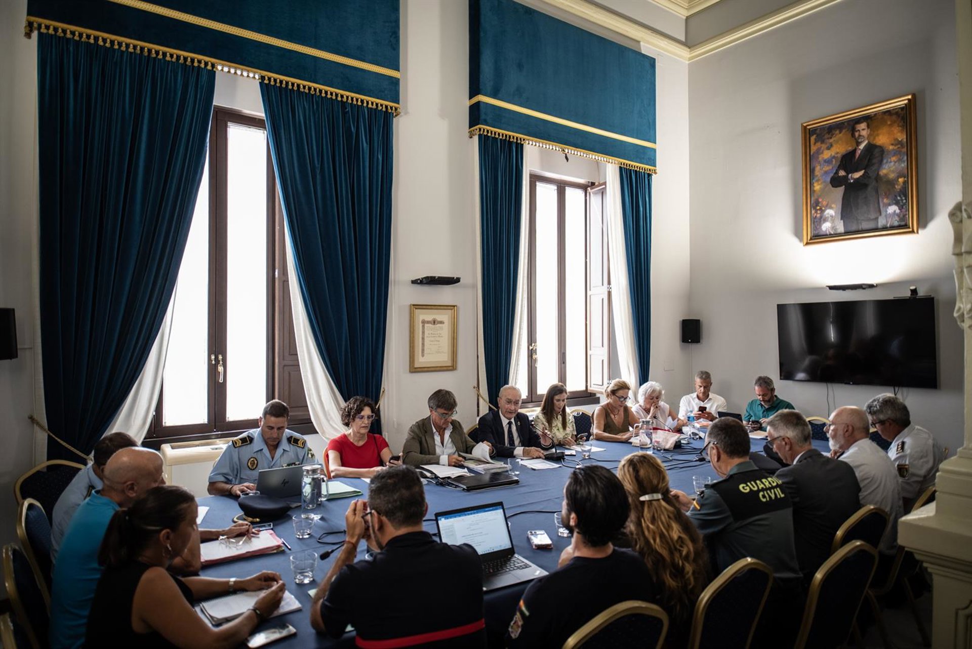 El Ayuntamiento y Subdelegación del Gobierno coordinan el dispositivo de seguridad para la Feria de Málaga