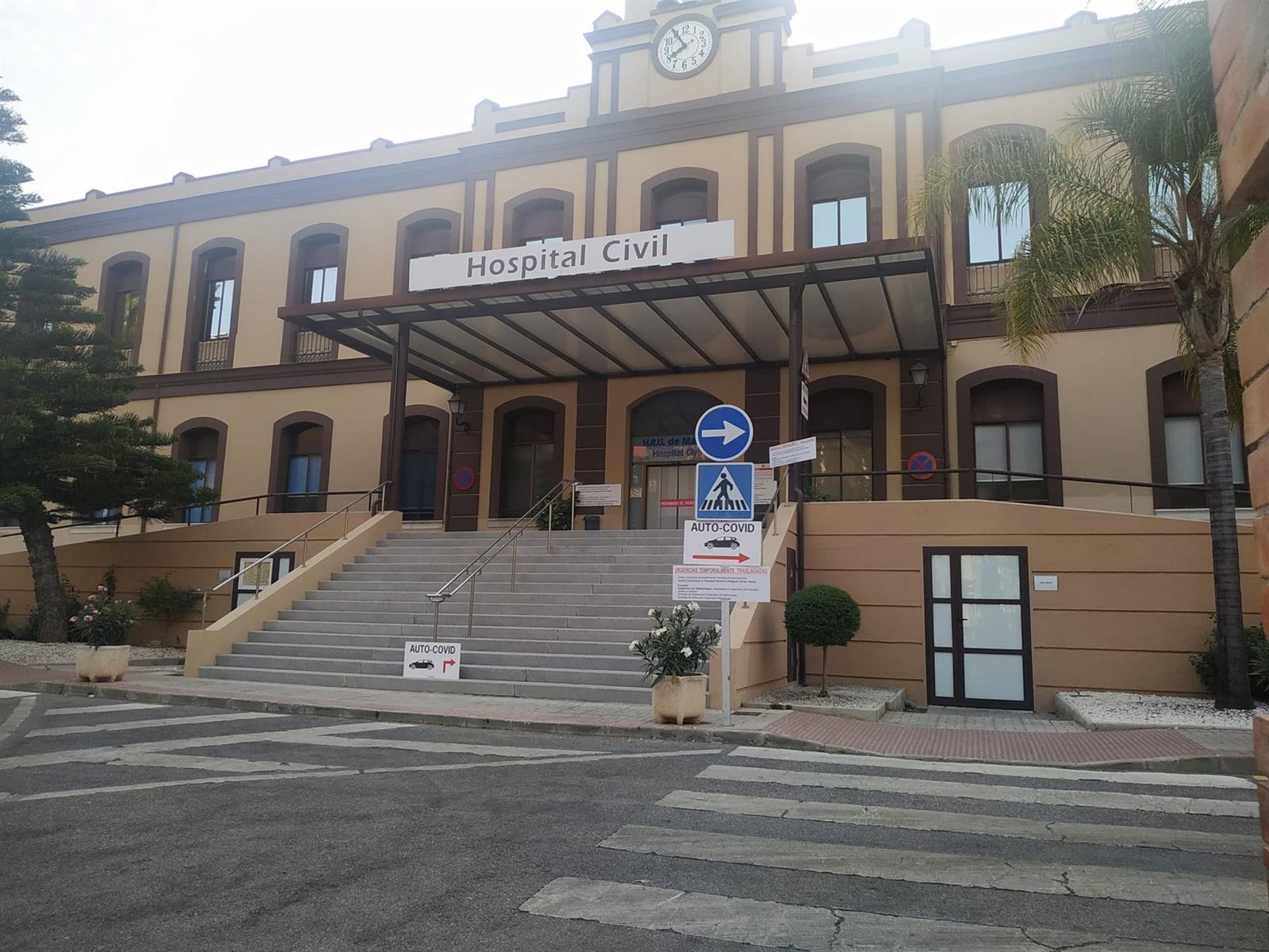 El Civil reorganiza los accesos al centro por el avance de las obras del Hospital Virgen de la Esperanza