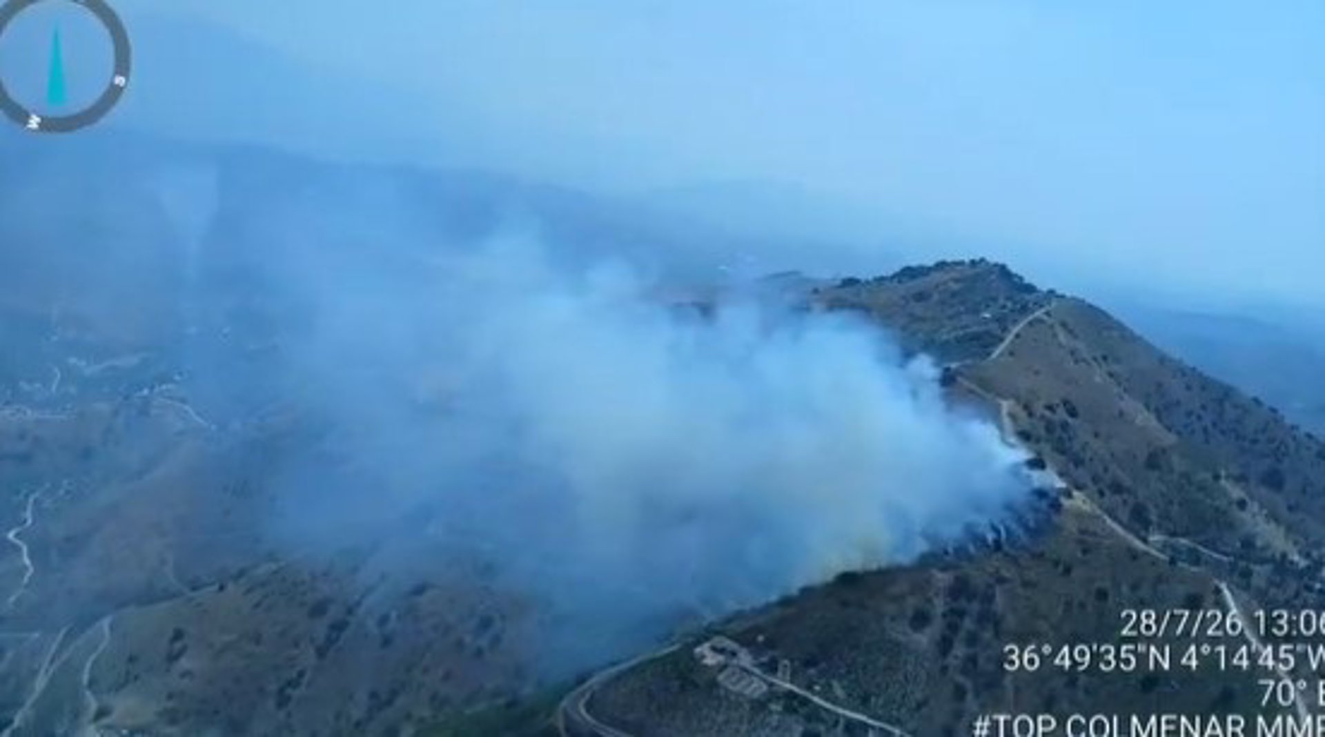 El Infoca da por extinguido el incendio forestal declarado en un paraje de El Borge