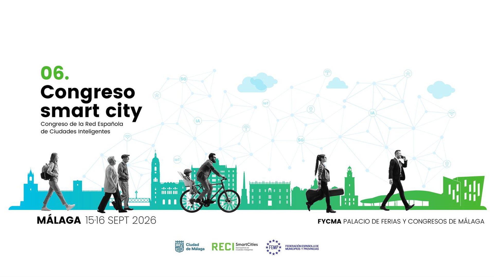 El VI Congreso Smart City RECI tratará en Málaga la inteligencia artificial y la innovación urbana