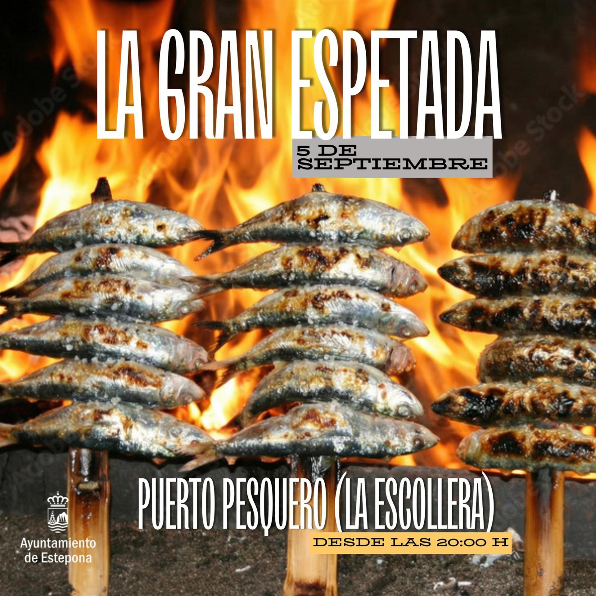 Estepona celebra este sábado 'La Gran Espetada', con degustación gratuita de 350 kilos de sardinas asadas