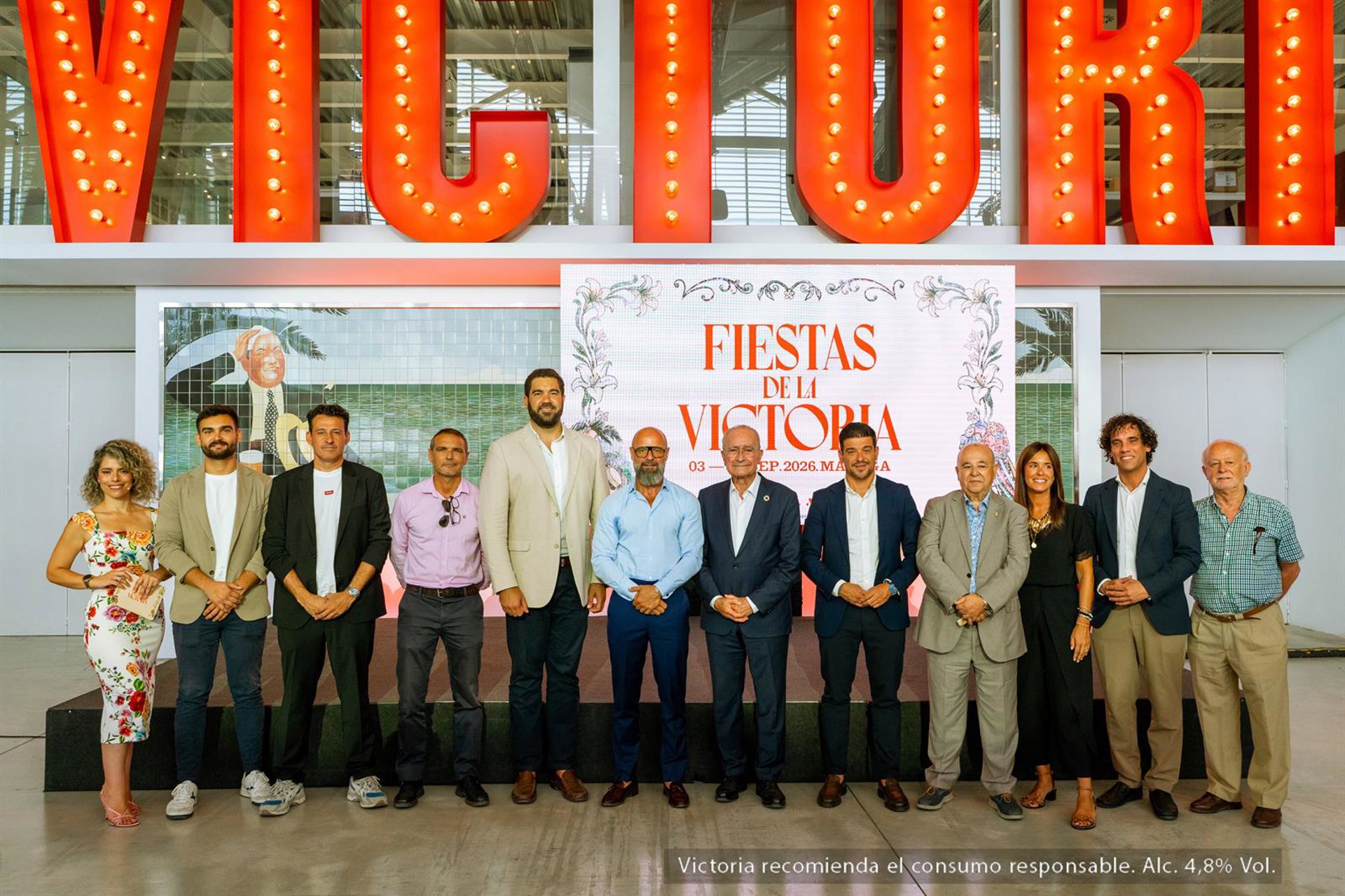 La Diputación de Málaga, el Ayuntamiento y Cervezas Victoria ensalzan las Fiestas de la Victoria