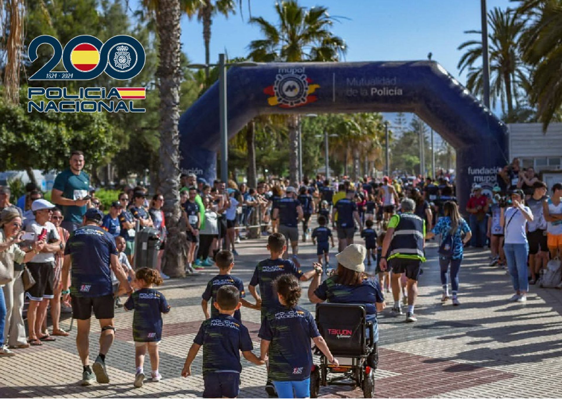 La Policía Nacional y cerca de 1.500 corredores celebran en Vélez-Málaga la 'III Ruta 091'