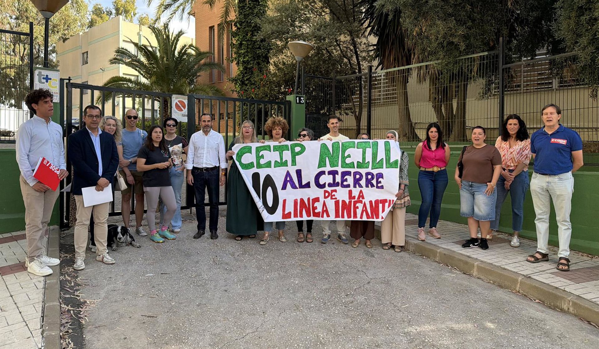 PSOE exige a Junta que "desista de suprimir la línea de infantil del CEIP Neill" y "frene el maltrato educativo"
