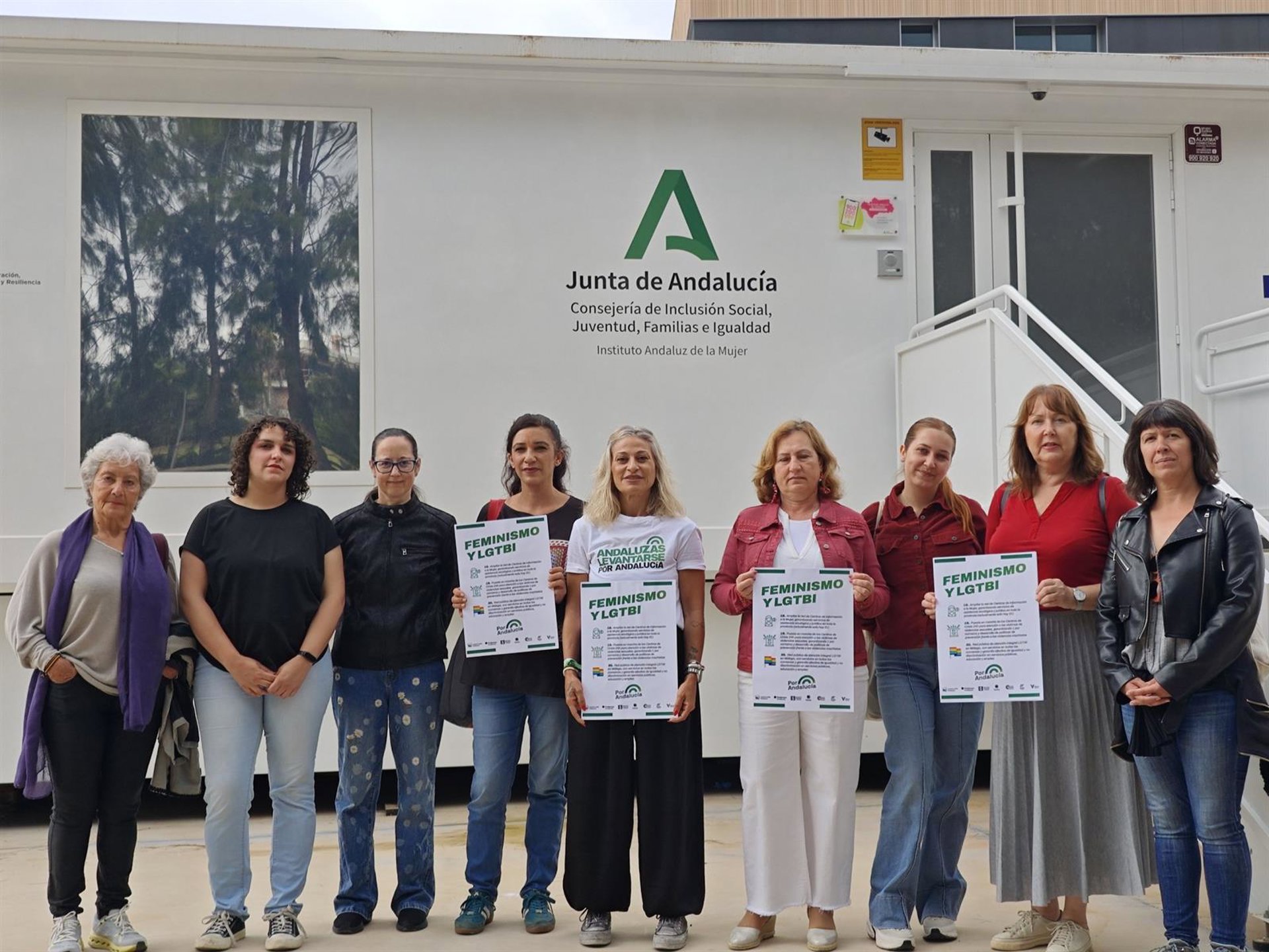 Por Andalucía se reivindica como una fuerza feminista "que pelea por los derechos de las mujeres"