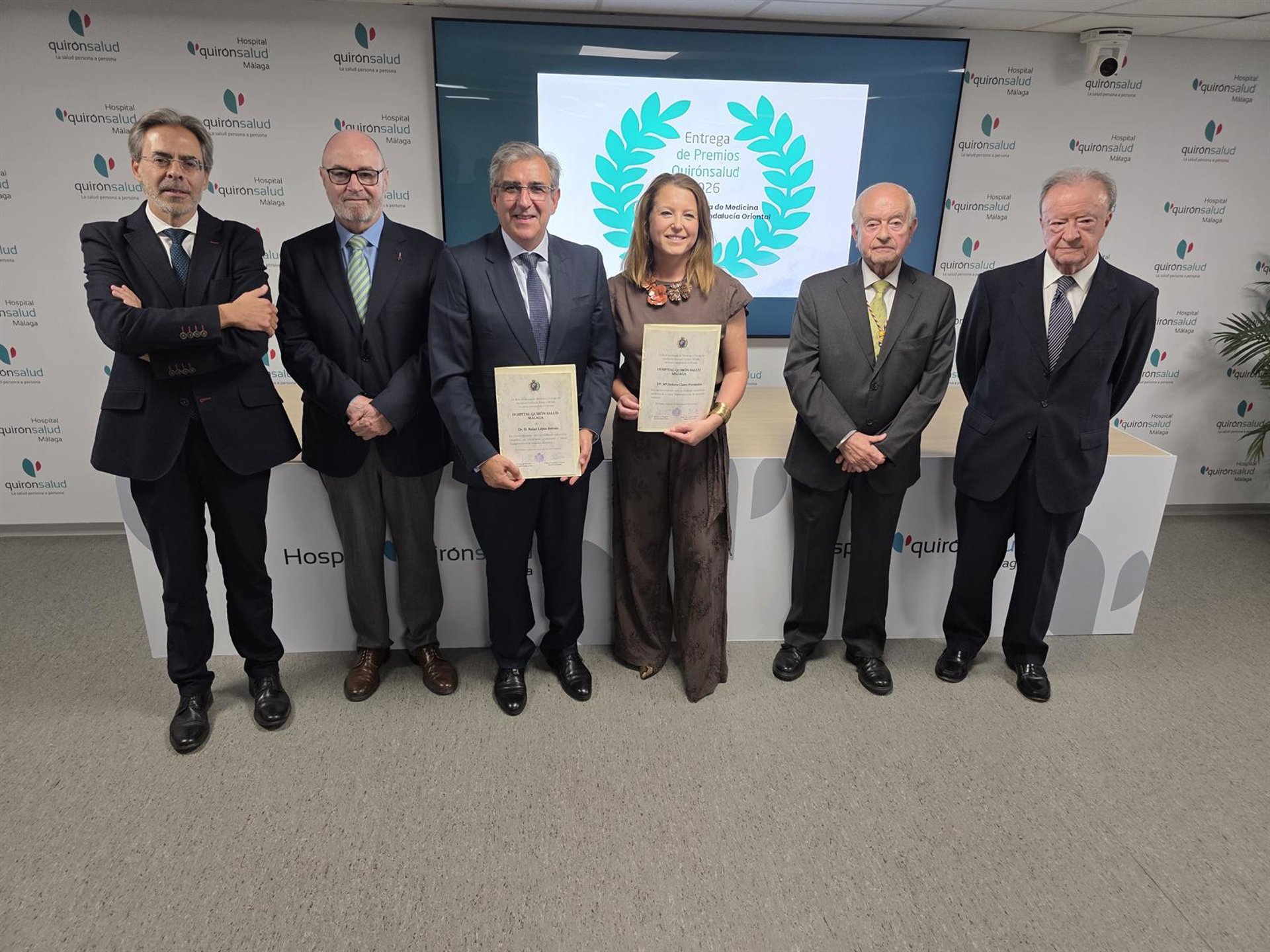 Rafael López Arévalo y María Castro, premiados por la Real Academia de Medicina de Andalucía Oriental