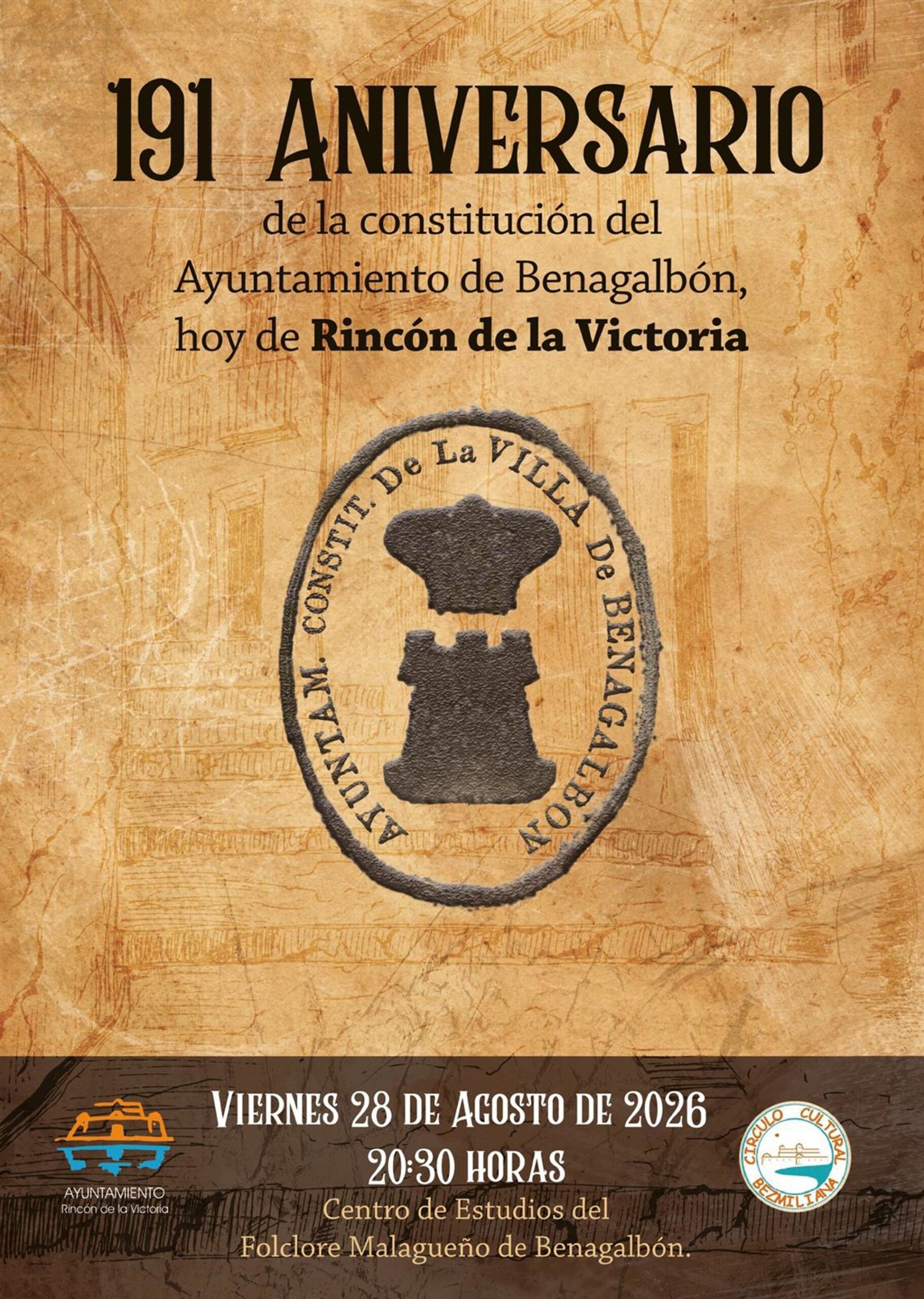 Rincón conmemora el 191 aniversario de la constitución del Ayuntamiento de Benagalbón