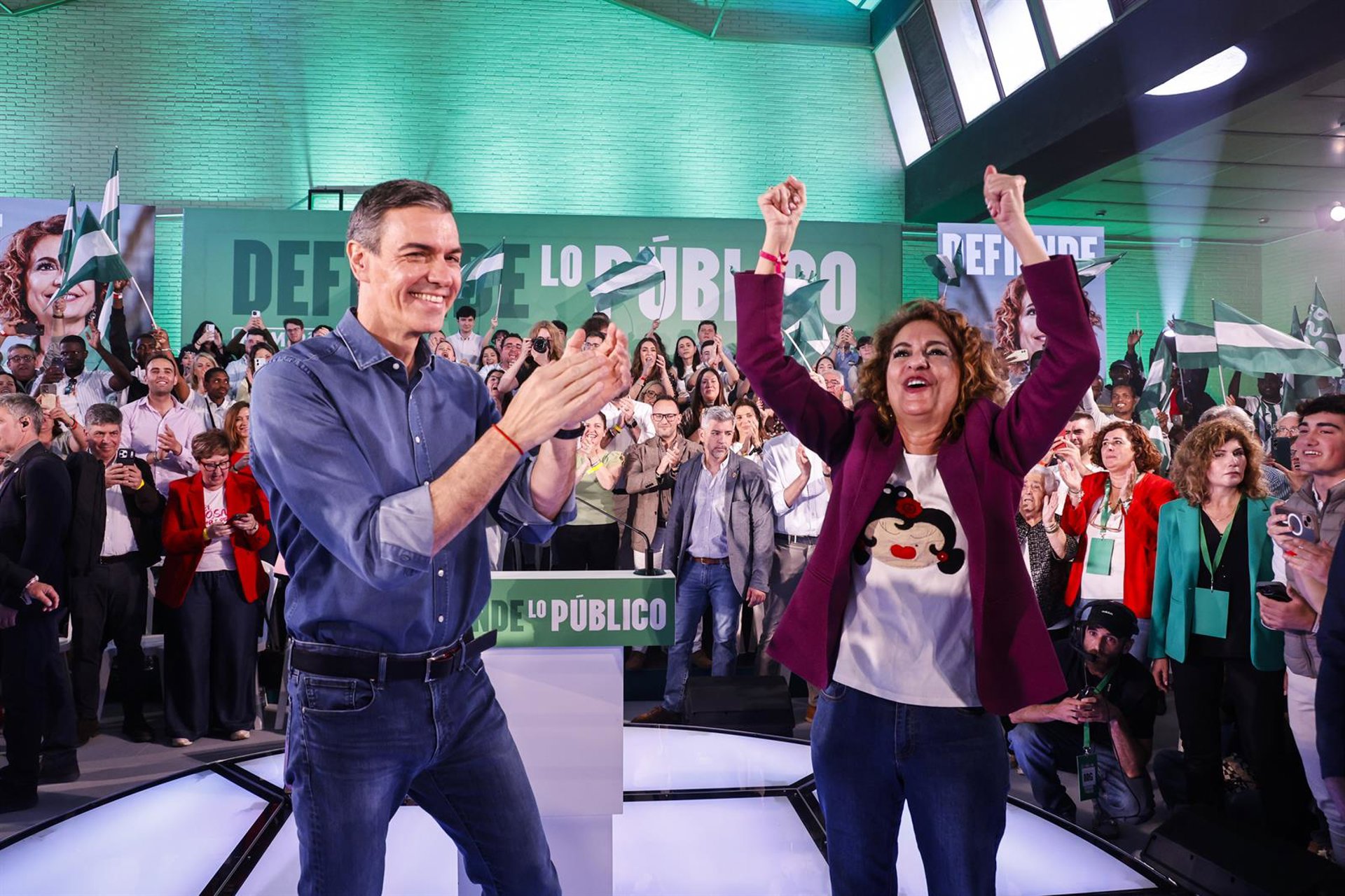 Sánchez y Zapatero respaldan a Montero este viernes en un mitin en Cártama en el primer día de campaña