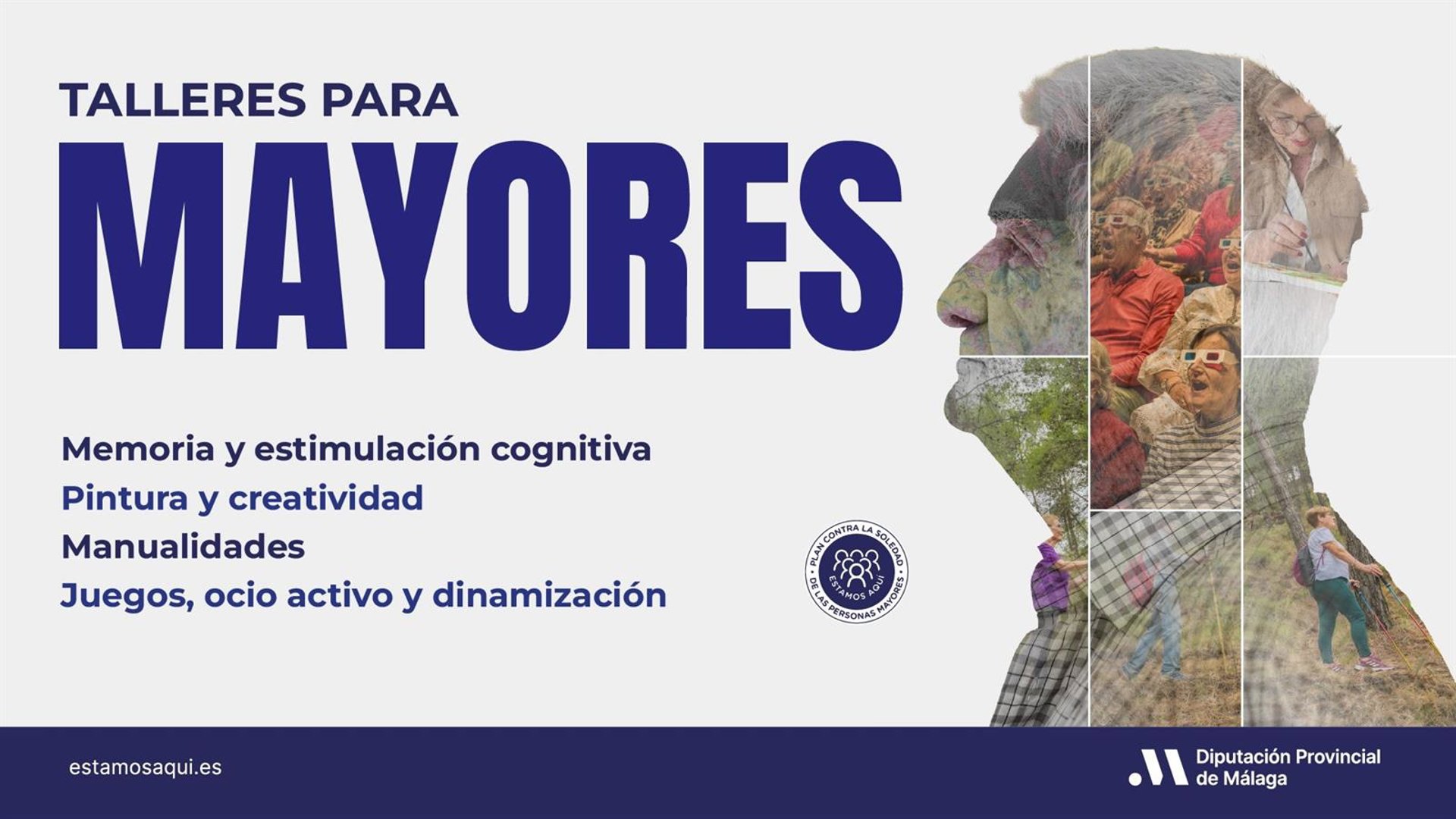 Unos 3.500 mayores participarán en una nueva edición de los Talleres de Ocio y Tiempo Libre de Diputación