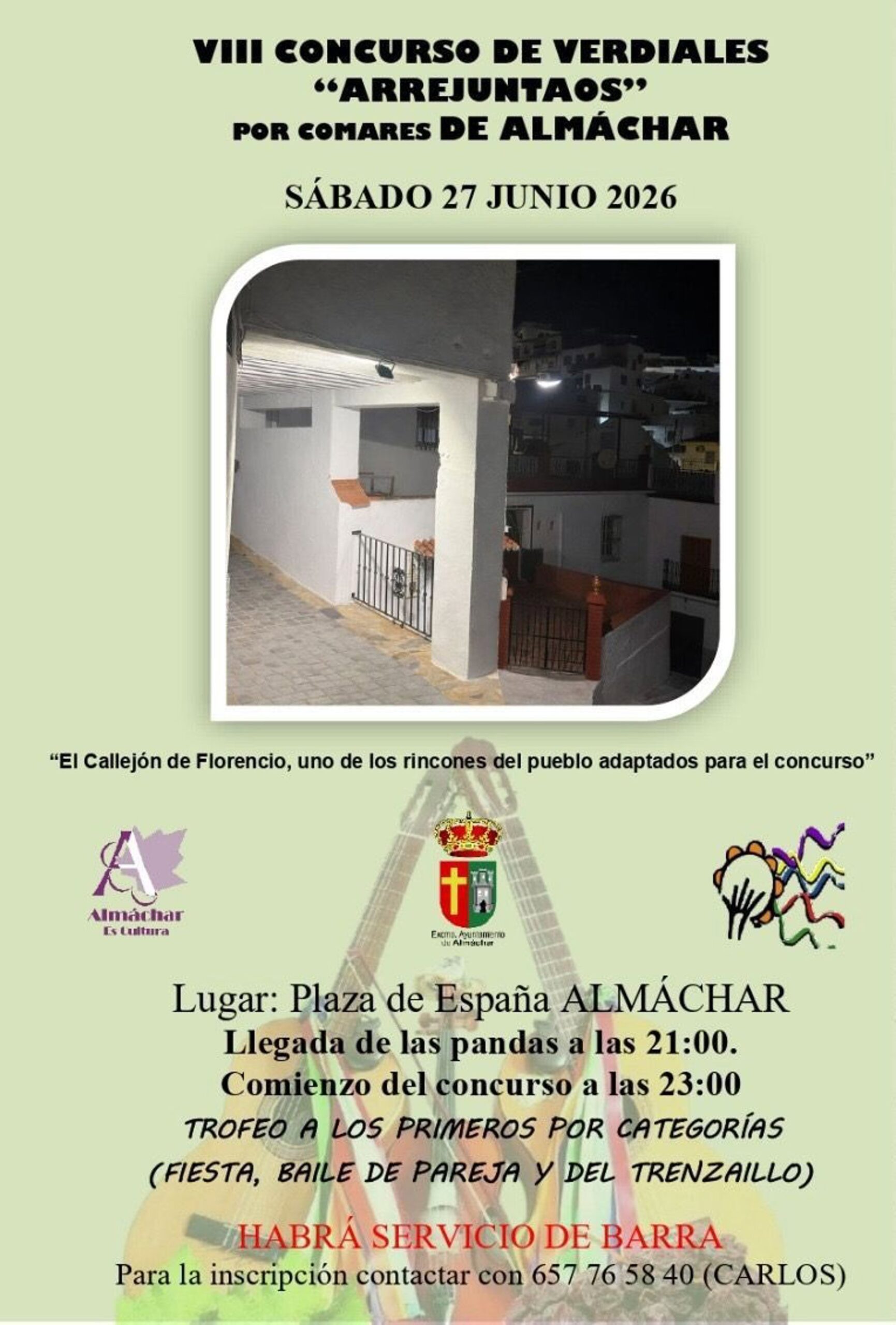 Almánchar celebra este sábado la octava edición delConcurso de Verdiales 'Arrejuntaos' por Comares
