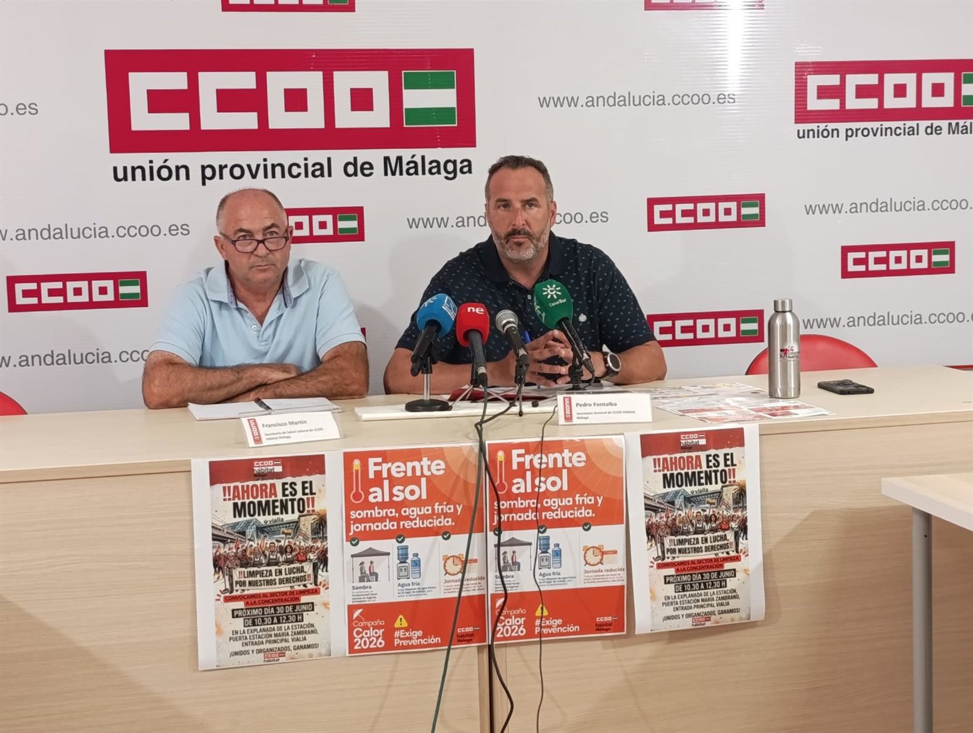 CCOO activa un plan intensivo de vigilancia frente al riesgo de golpe de calor para proteger a los trabajadores