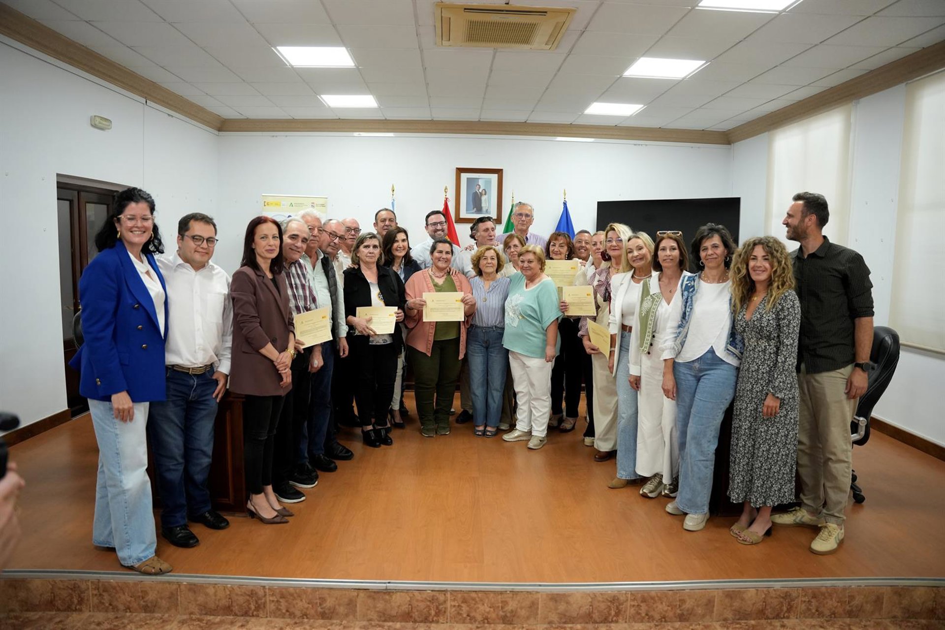 Clausuran el curso del Programa de Empleo y Formación sobre agricultura ecológica en Sierra de Yeguas
