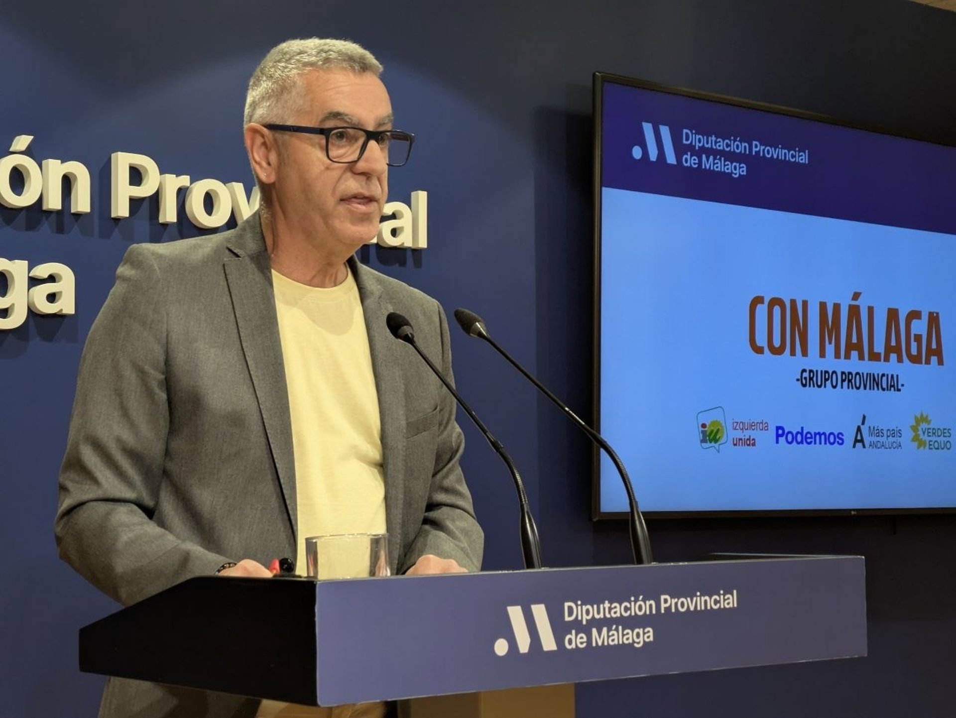 Con Málaga lleva a Diputación el "fracaso del modelo Bonilla" y pide un cambio que "garantice salarios dignos"