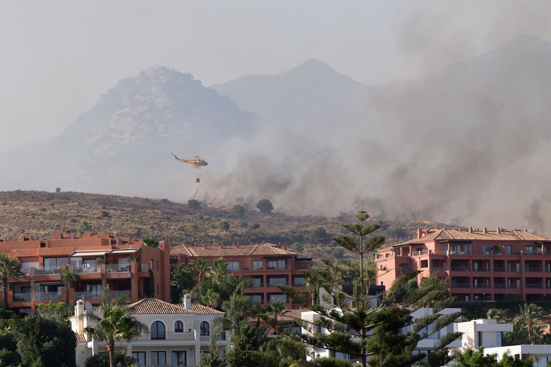 Controlado el incendio forestal declarado en Benahavís